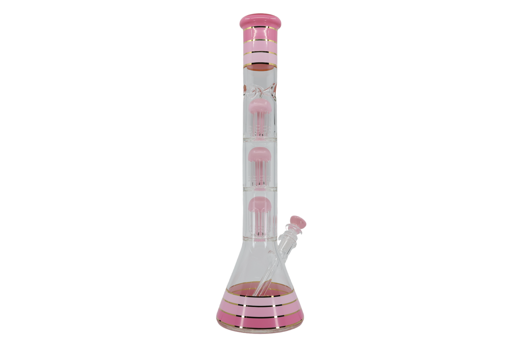 Striped Triple Showerhead Perc