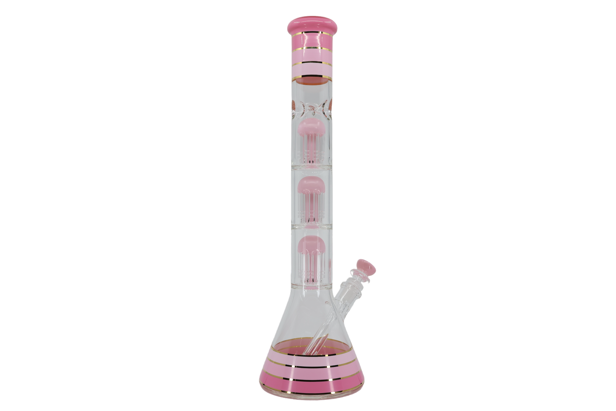 Striped Triple Showerhead Perc