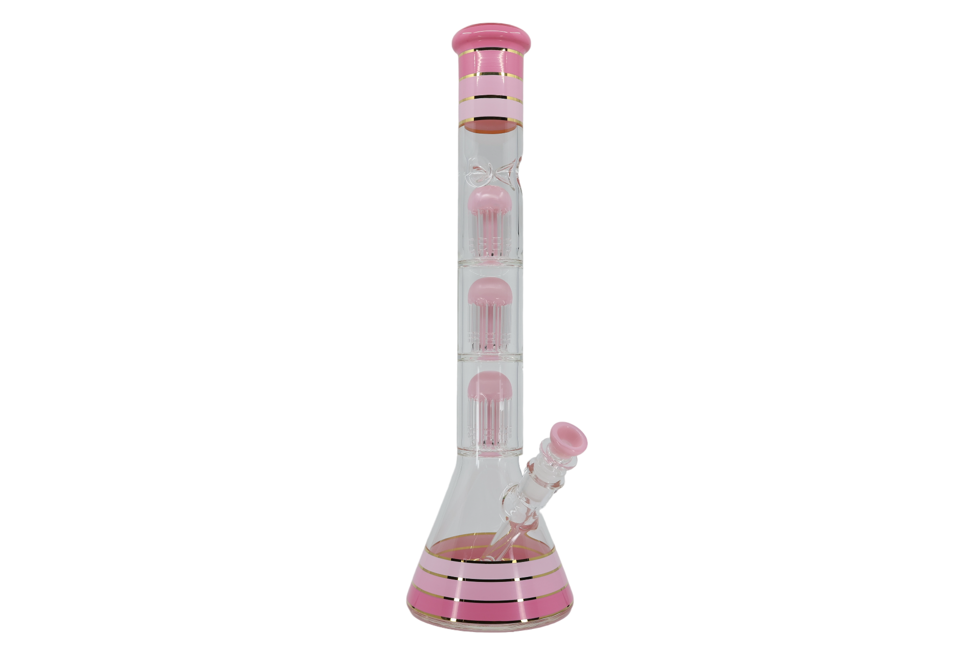 Striped Triple Showerhead Perc