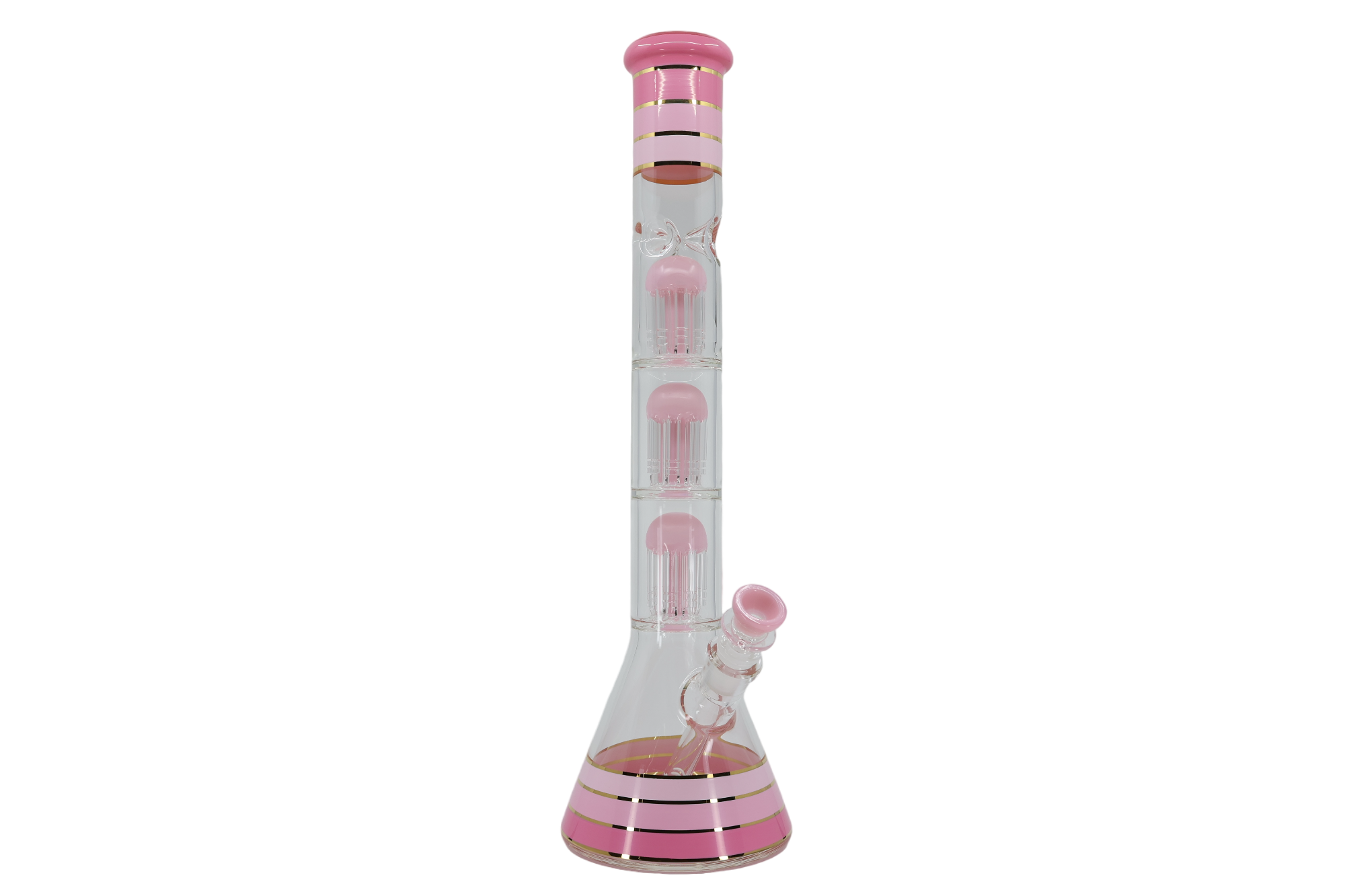 Striped Triple Showerhead Perc