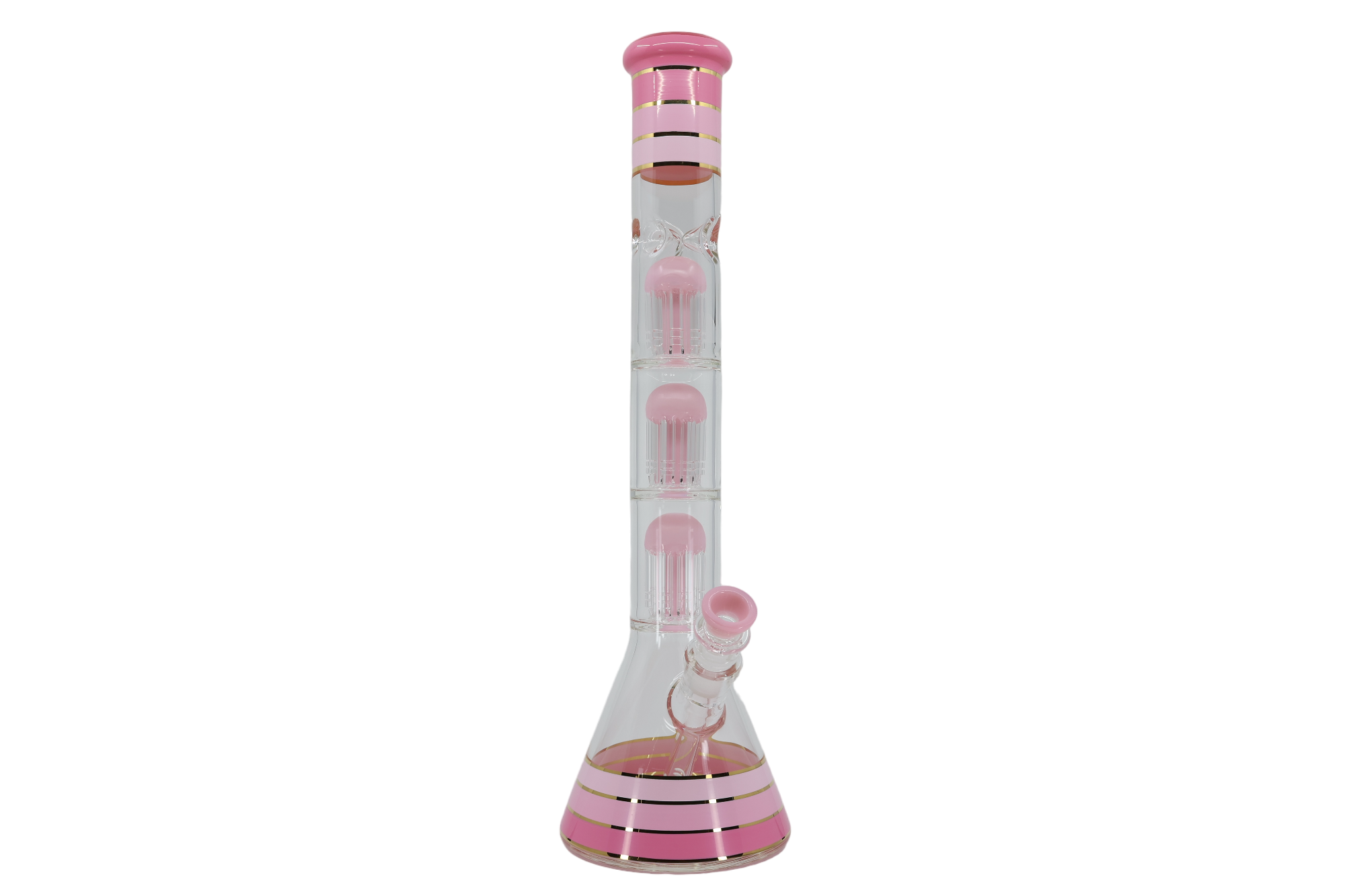 Striped Triple Showerhead Perc