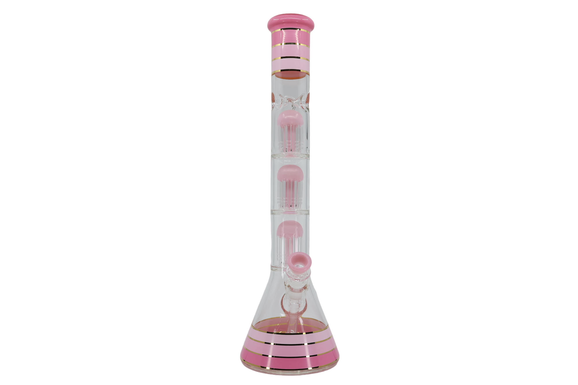 Striped Triple Showerhead Perc