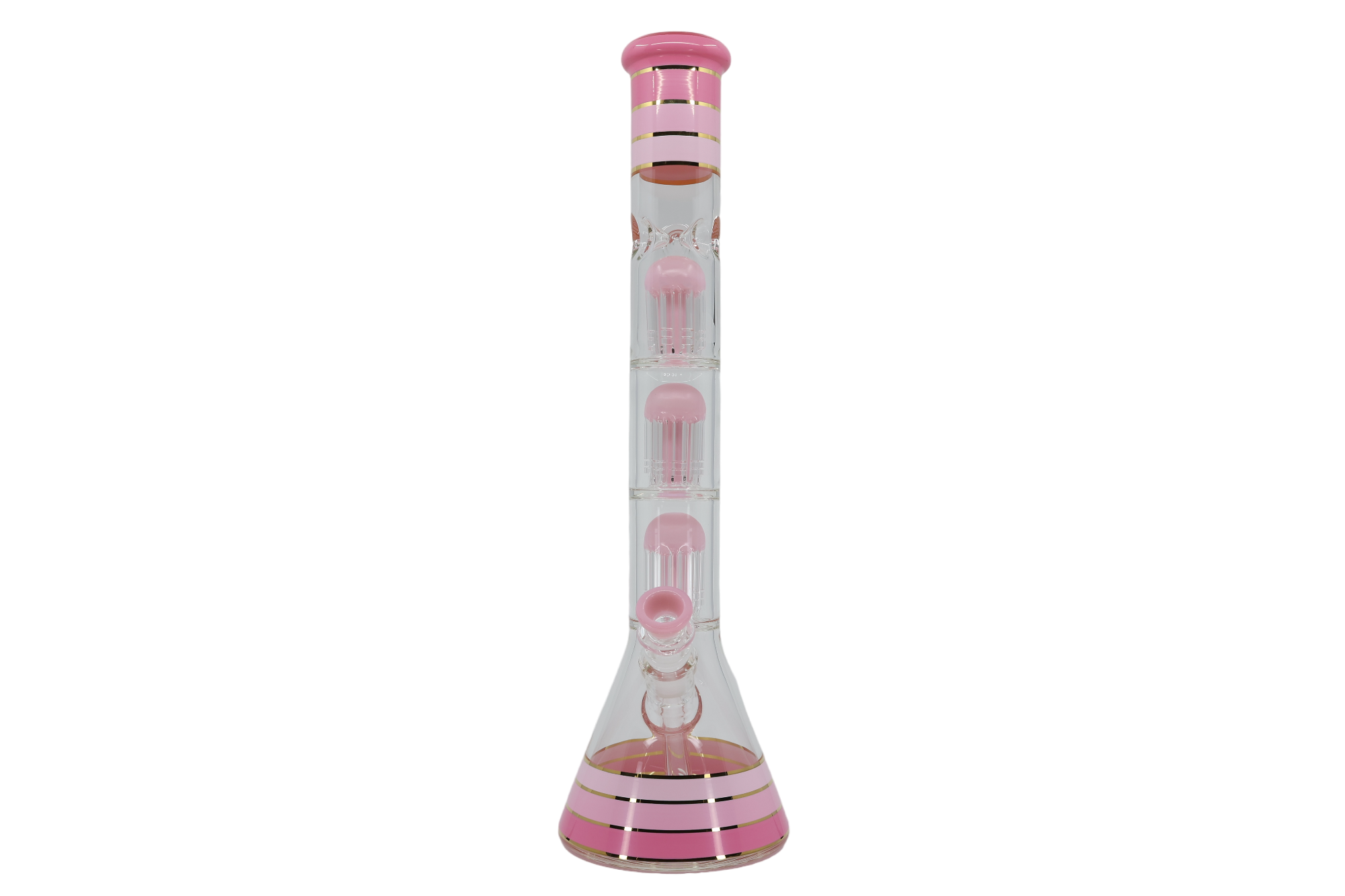 Striped Triple Showerhead Perc