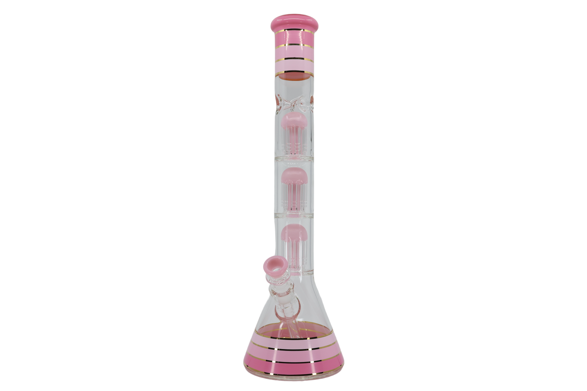 Striped Triple Showerhead Perc