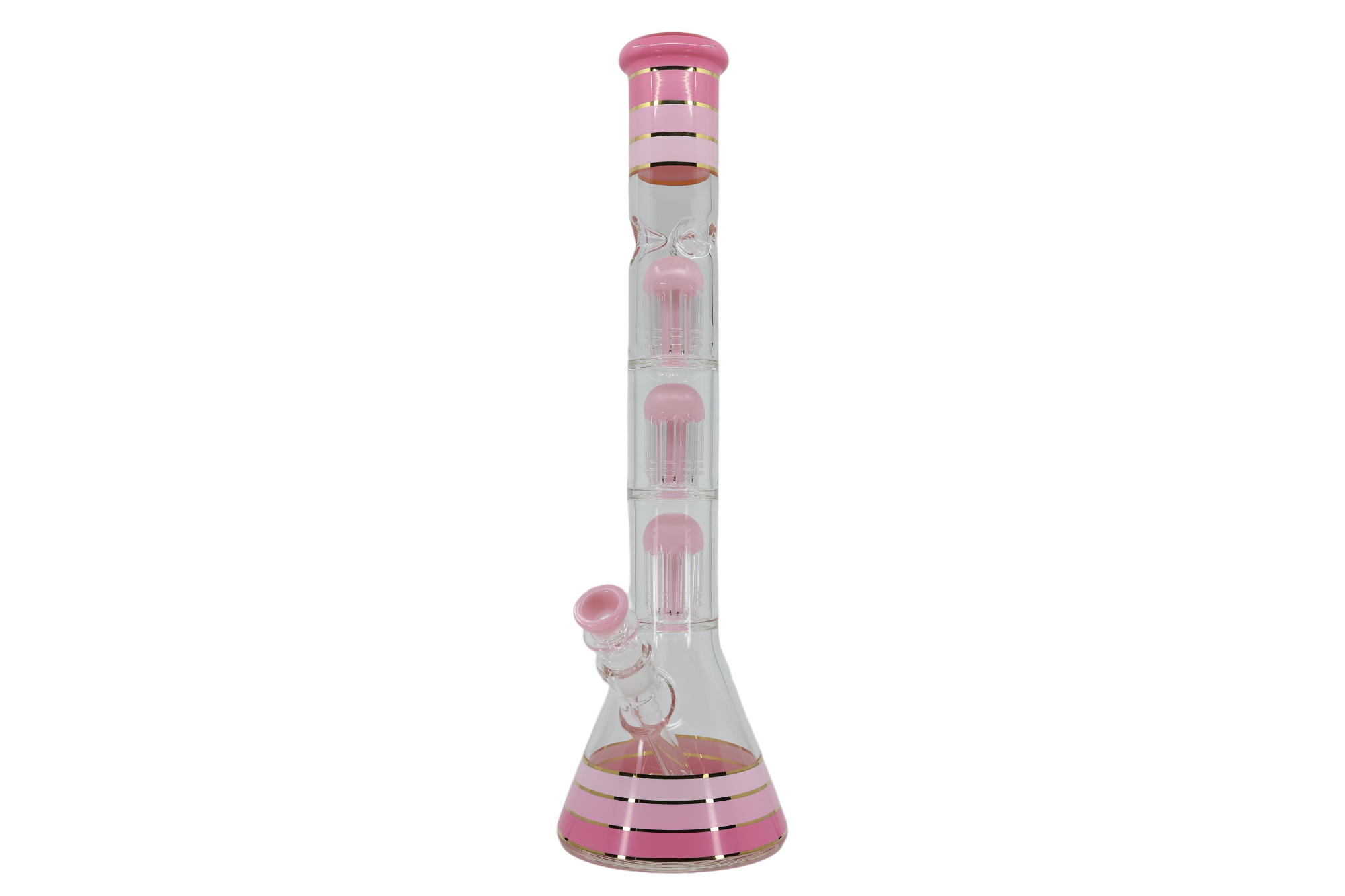 Striped Triple Showerhead Perc
