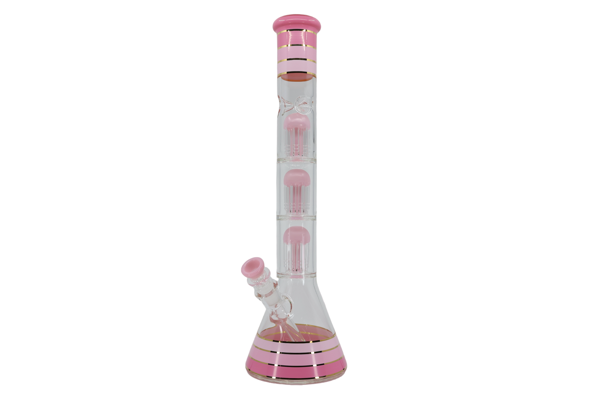 Striped Triple Showerhead Perc