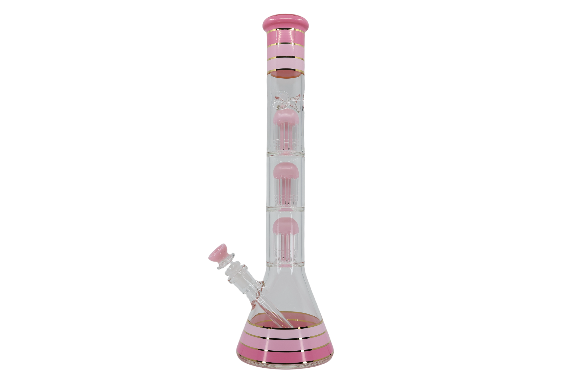 Striped Triple Showerhead Perc
