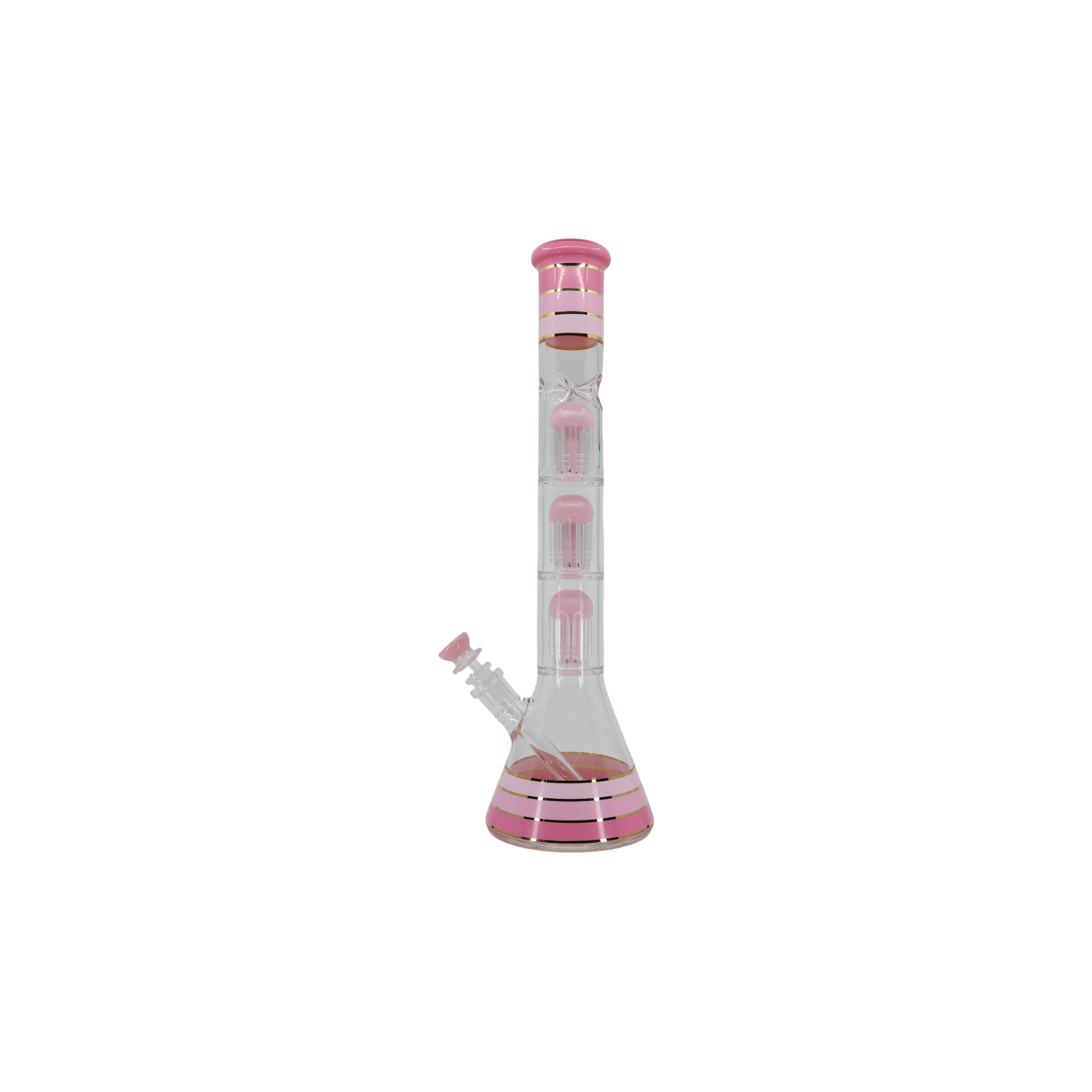 Striped Triple Showerhead Perc