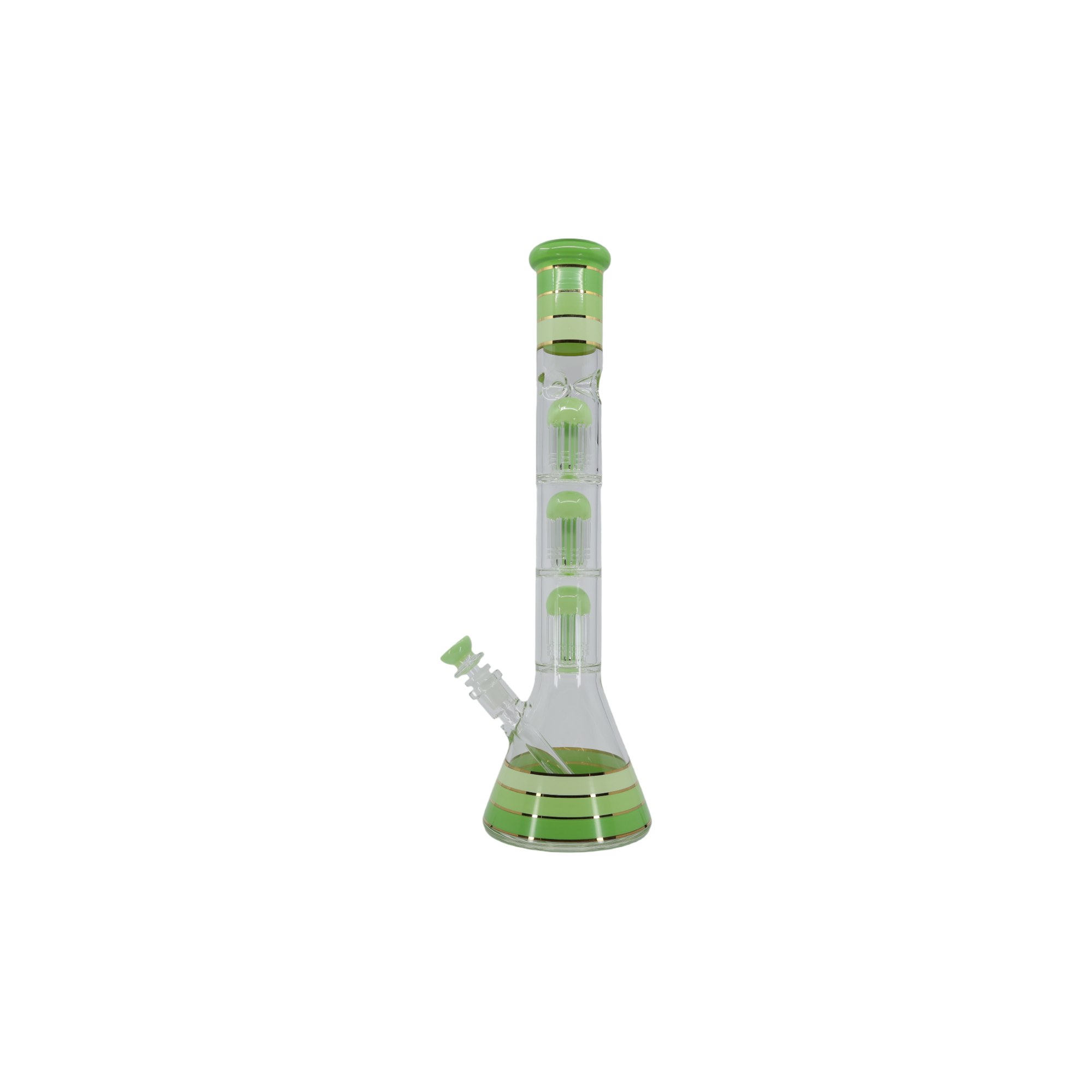 Striped Triple Showerhead Perc