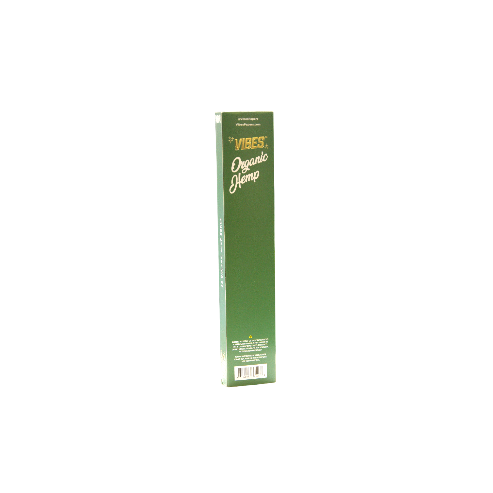 Vibes Organic Hemp Cones - King Size / 20 Pack