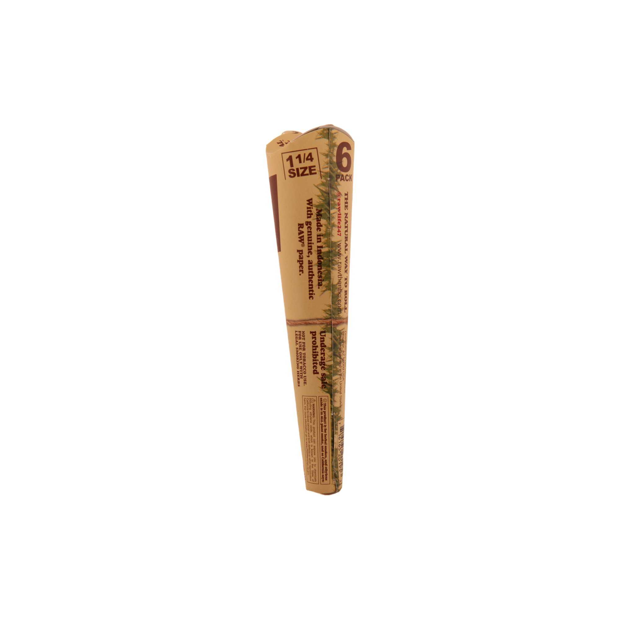 Raw Organic Hemp Cones 3pk - King Size