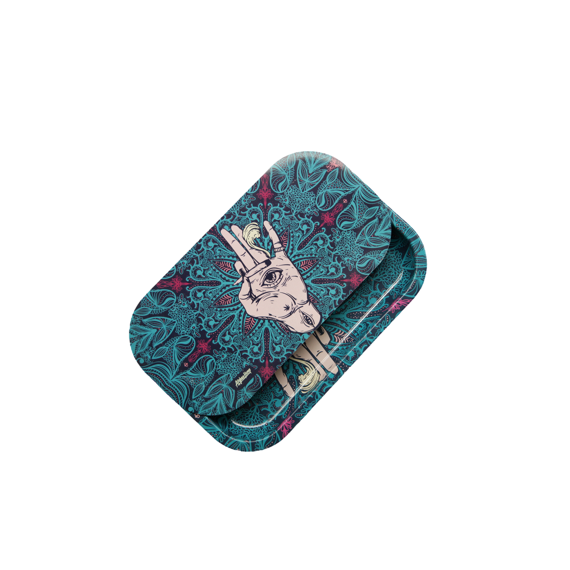 Rolling Tray Kit W/ Magnetic Lid - Afghan Hemp
