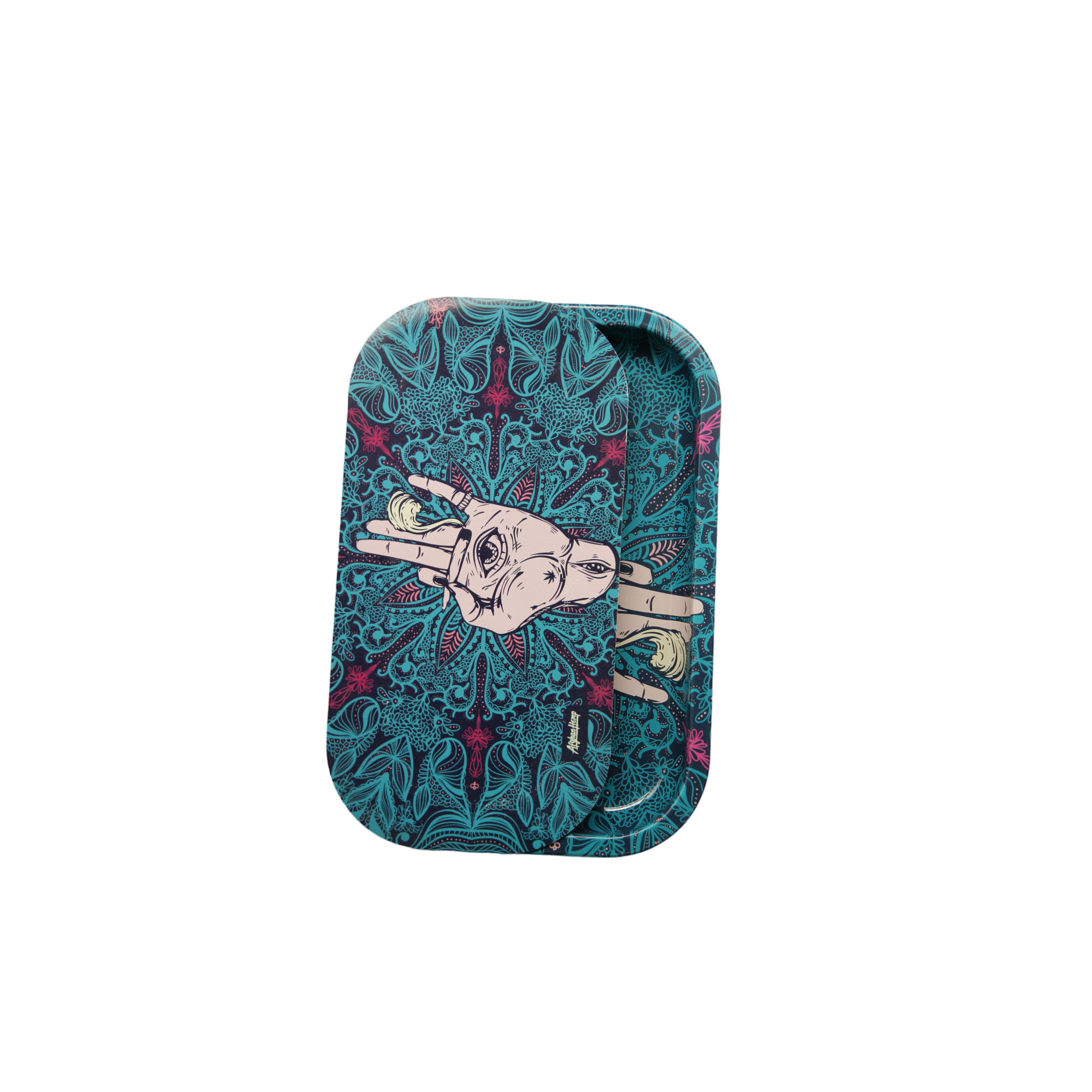 Rolling Tray Kit W/ Magnetic Lid - Afghan Hemp