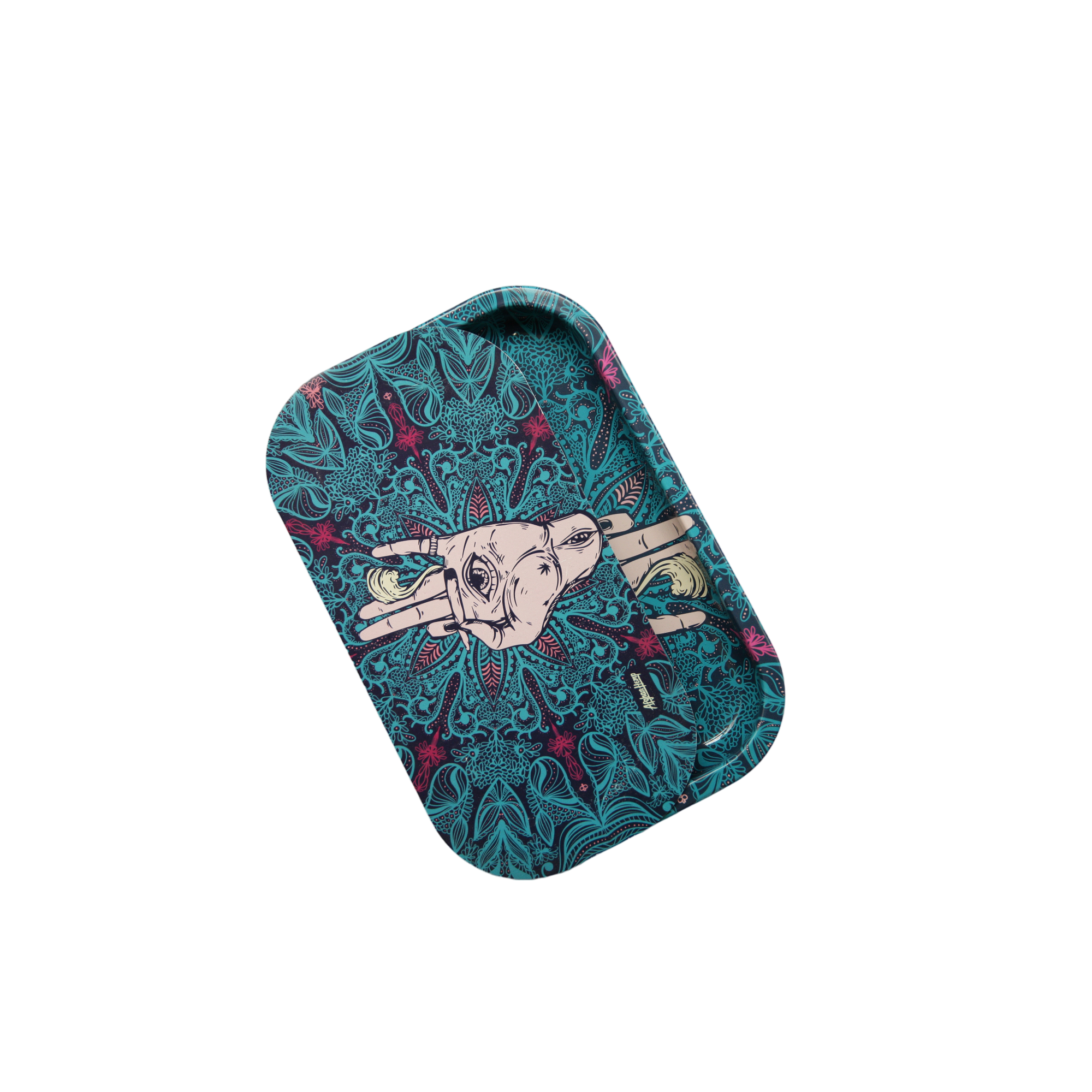 Rolling Tray Kit W/ Magnetic Lid - Afghan Hemp