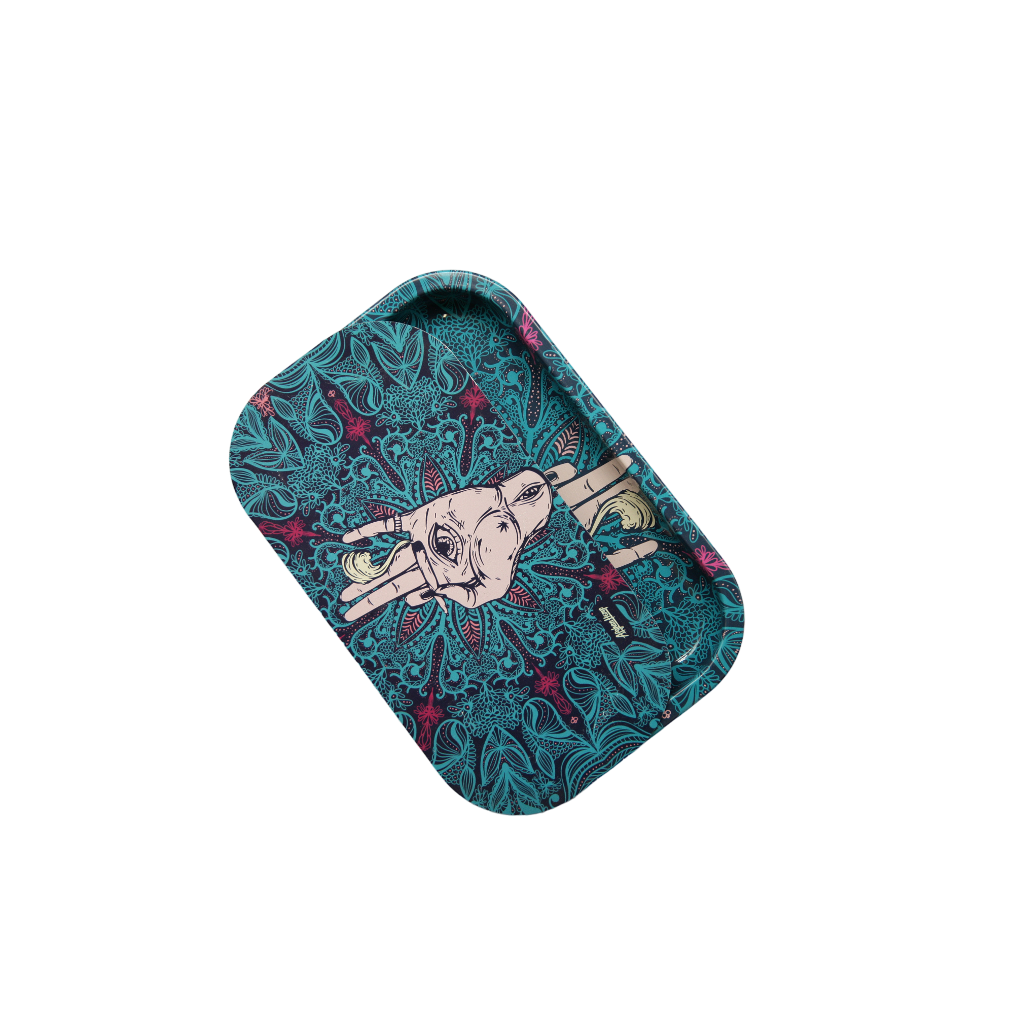 Rolling Tray Kit W/ Magnetic Lid - Afghan Hemp