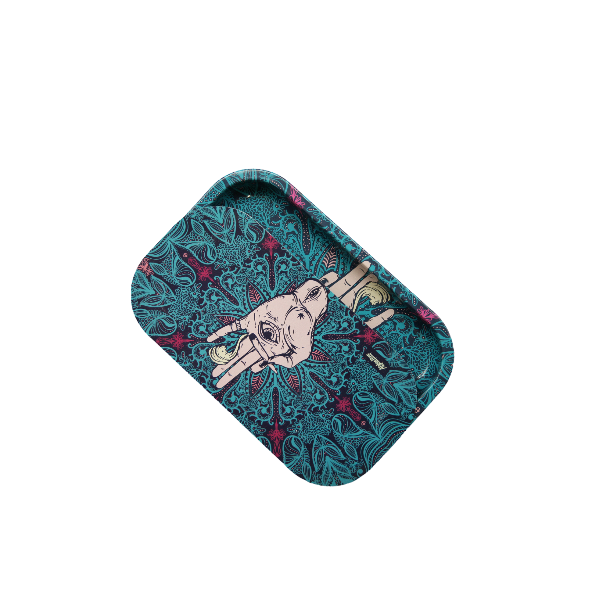 Rolling Tray Kit W/ Magnetic Lid - Afghan Hemp