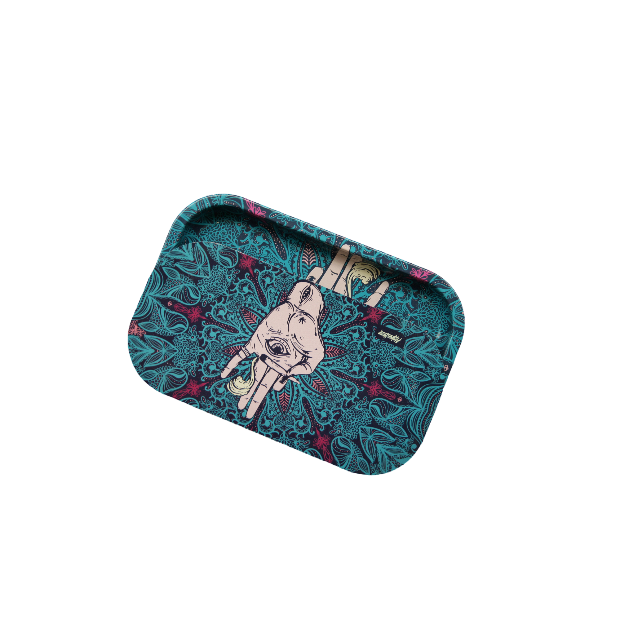 Rolling Tray Kit W/ Magnetic Lid - Afghan Hemp