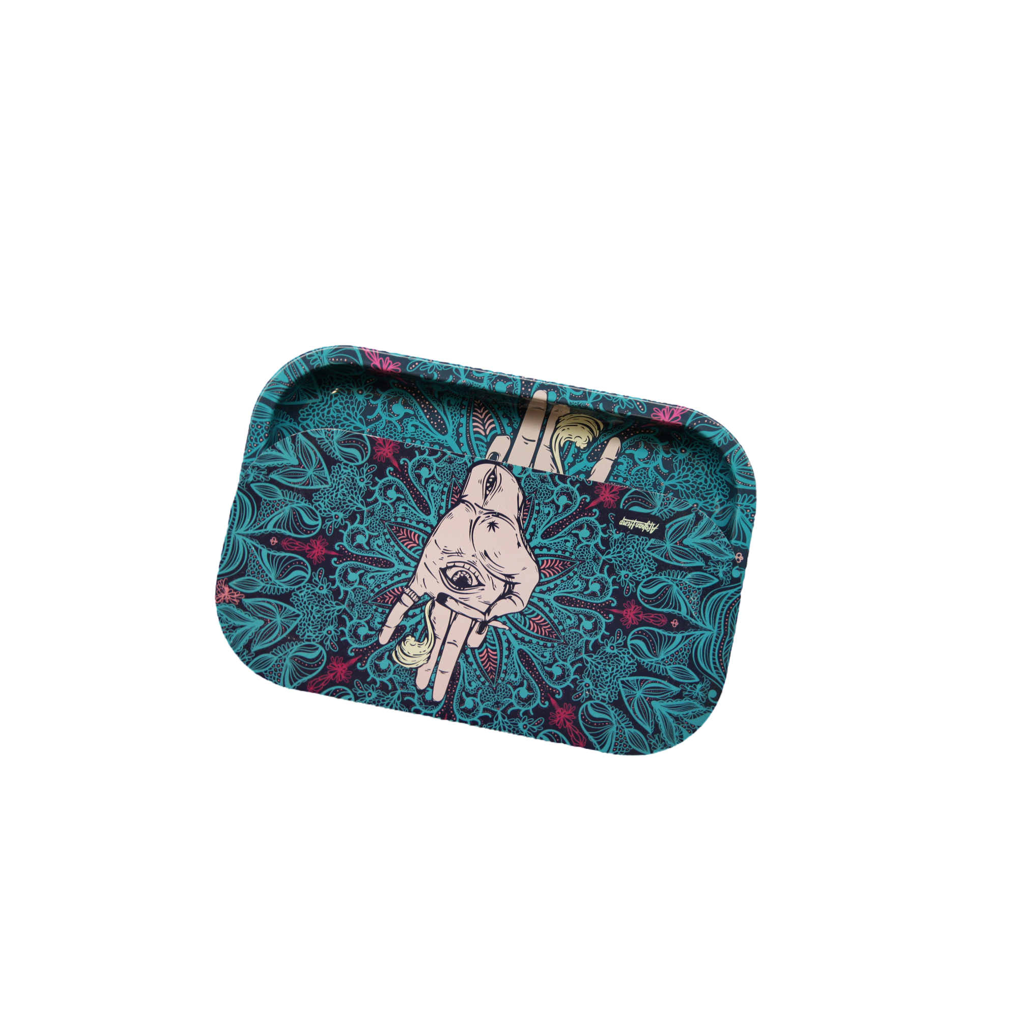 Rolling Tray Kit W/ Magnetic Lid - Afghan Hemp