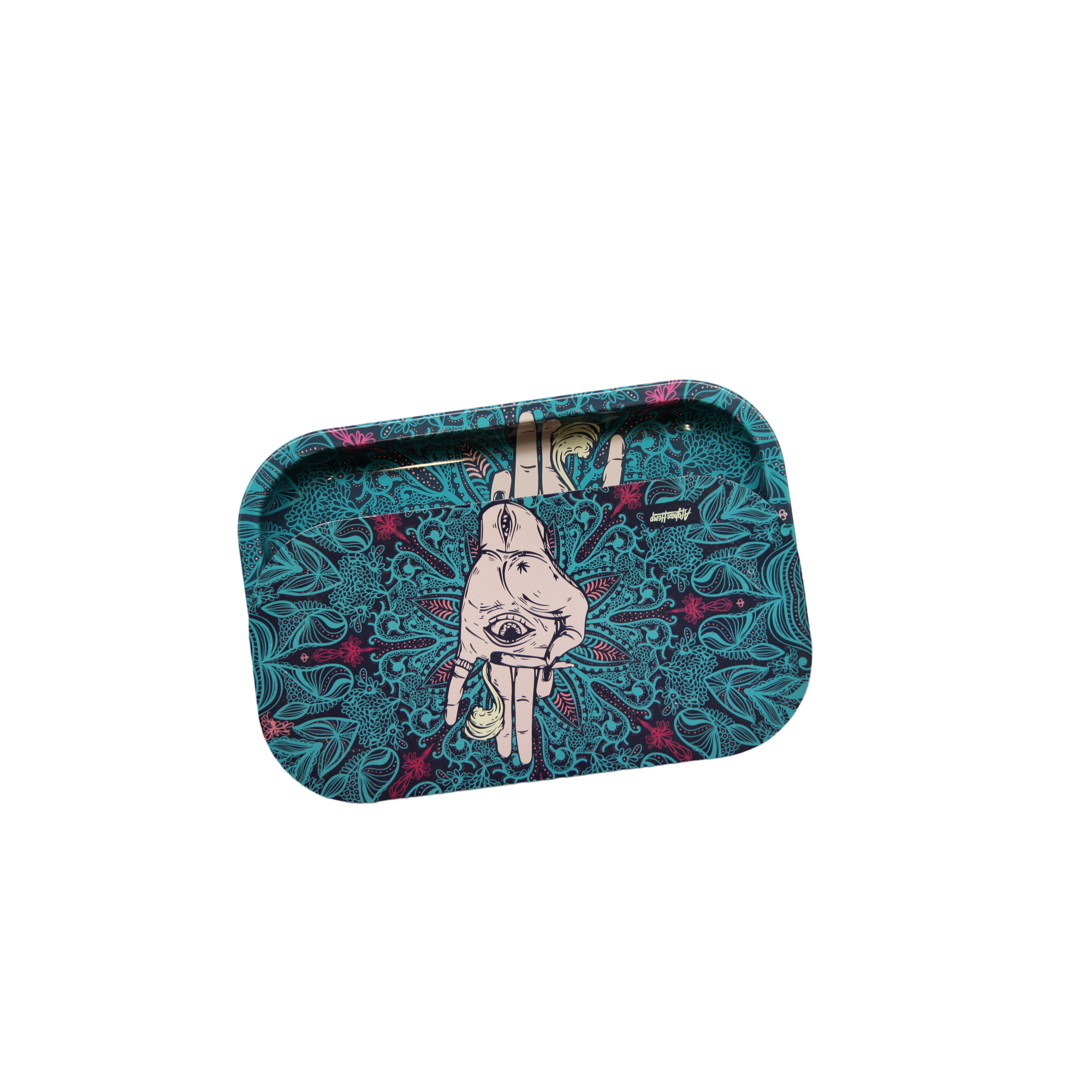 Rolling Tray Kit W/ Magnetic Lid - Afghan Hemp