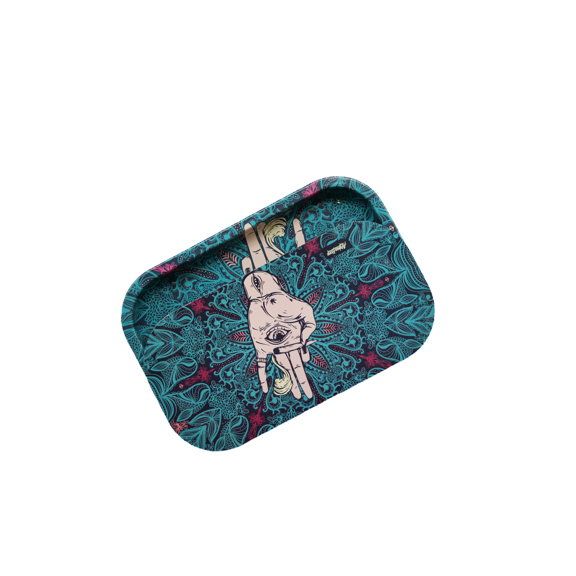 Rolling Tray Kit W/ Magnetic Lid - Afghan Hemp