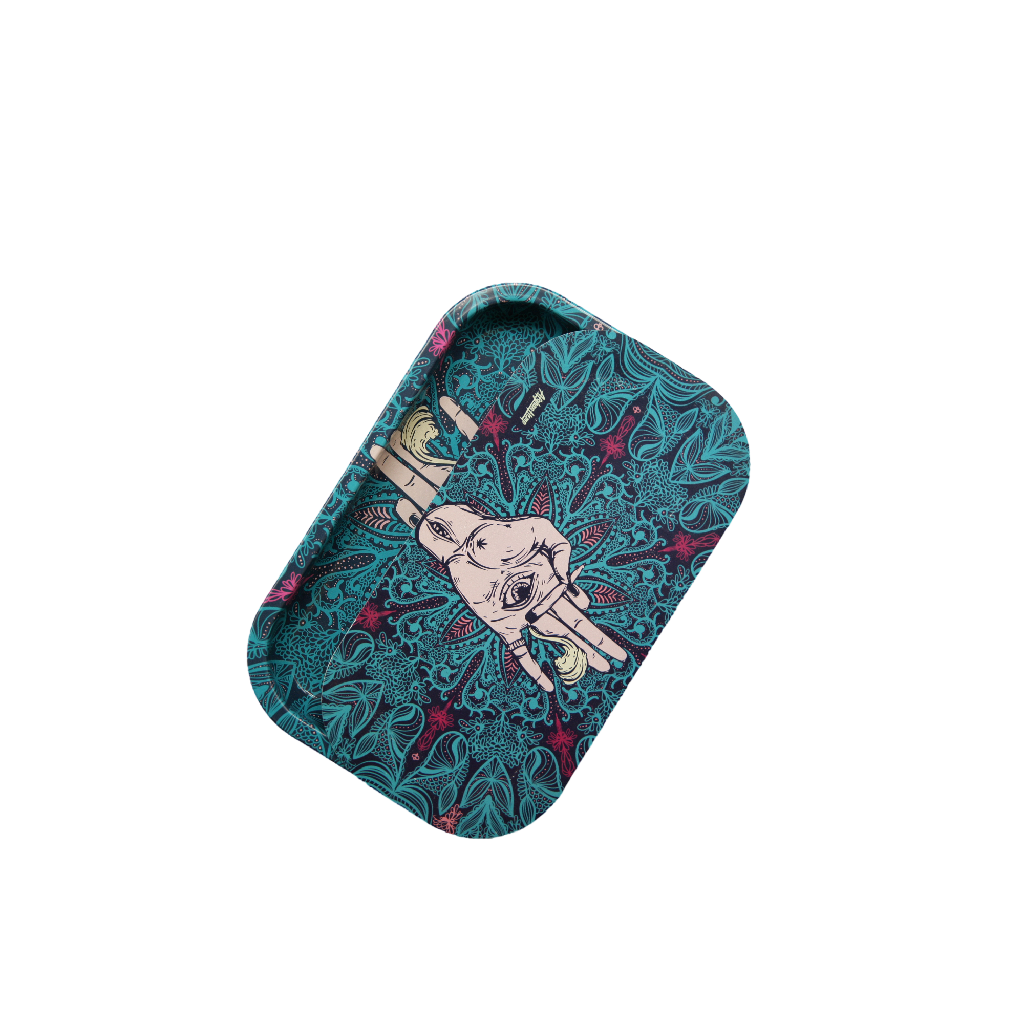 Rolling Tray Kit W/ Magnetic Lid - Afghan Hemp