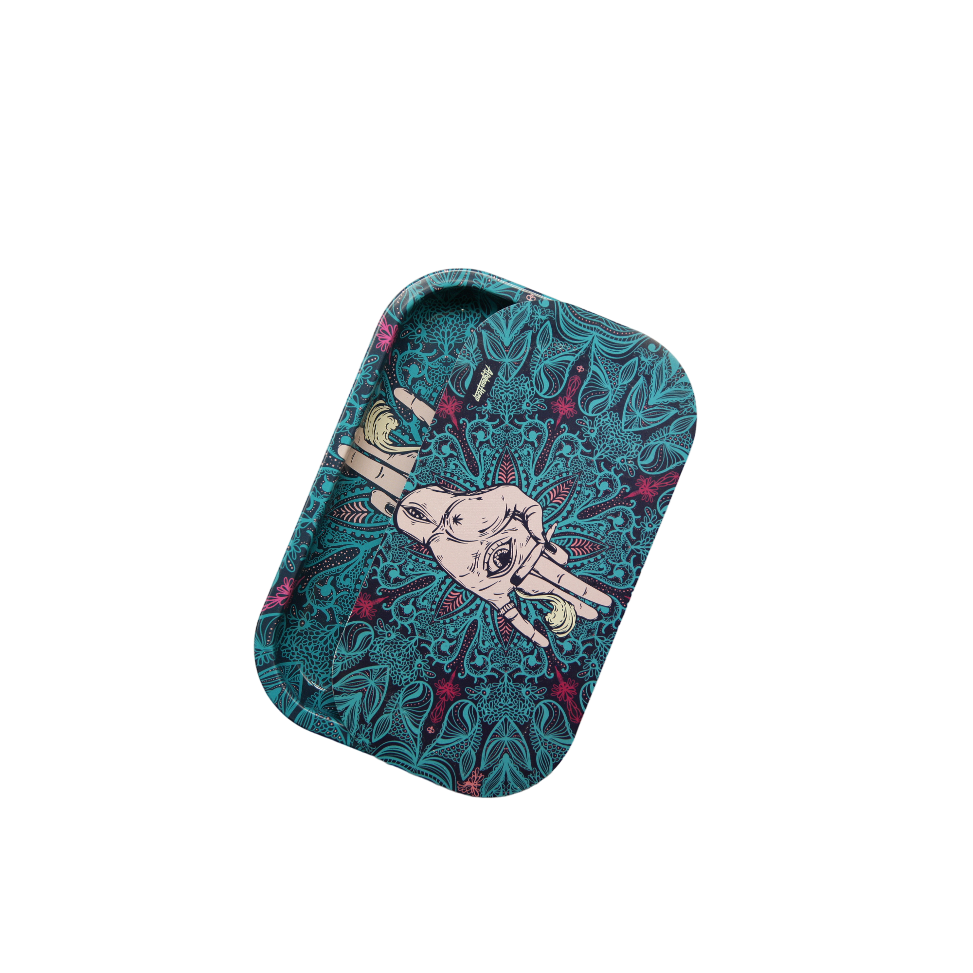Rolling Tray Kit W/ Magnetic Lid - Afghan Hemp
