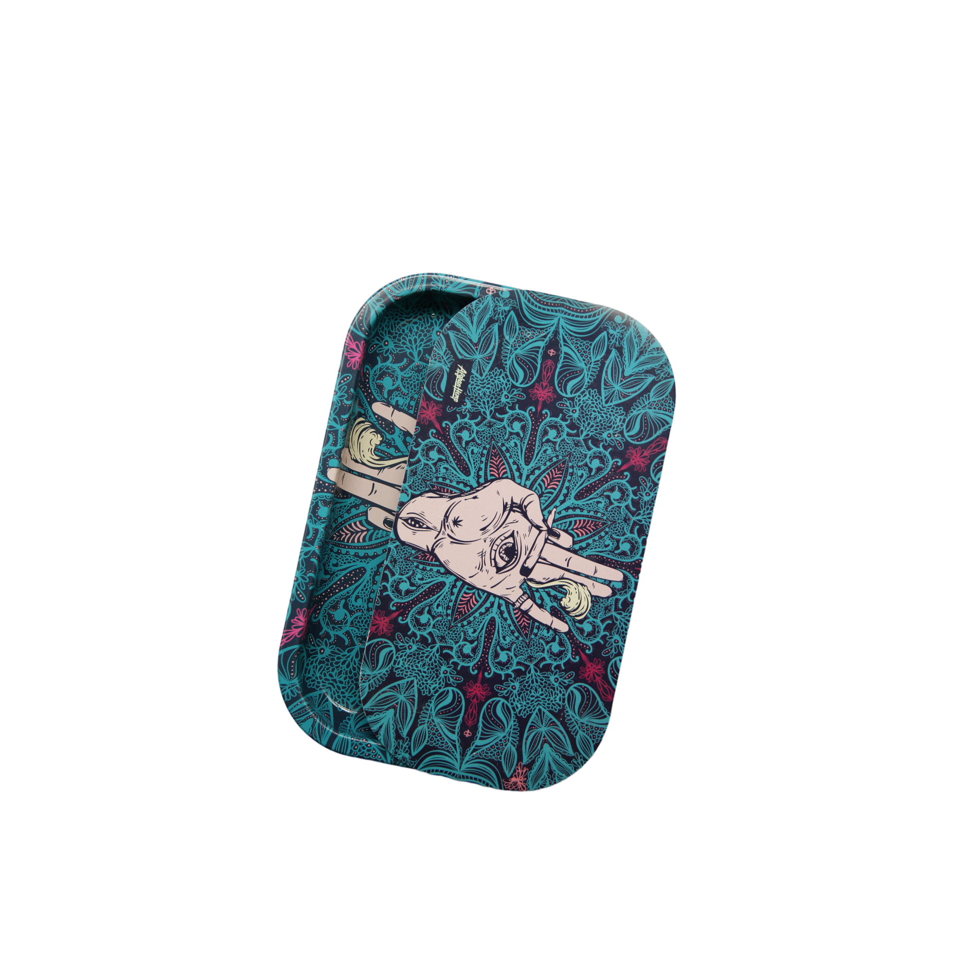 Rolling Tray Kit W/ Magnetic Lid - Afghan Hemp