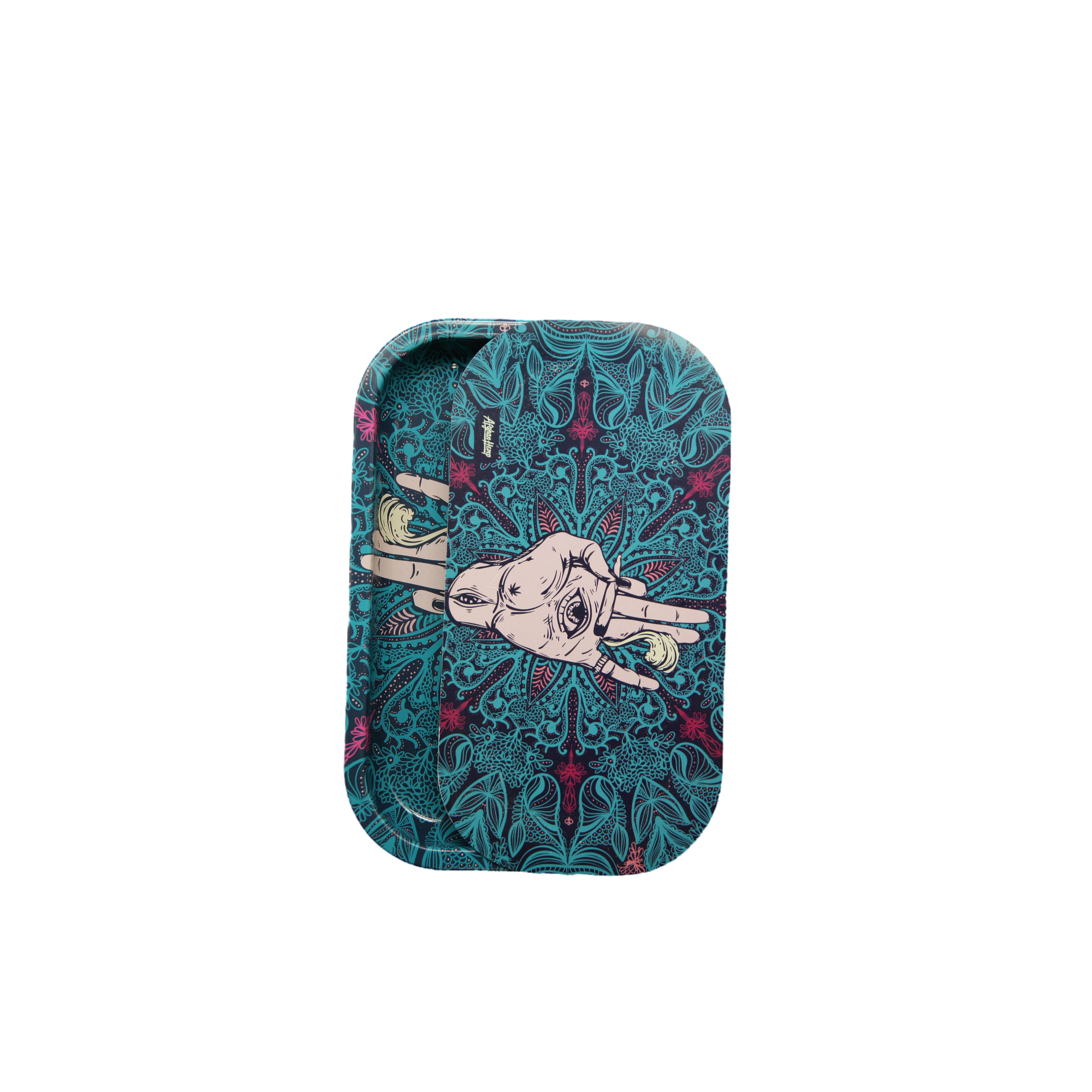 Rolling Tray Kit W/ Magnetic Lid - Afghan Hemp