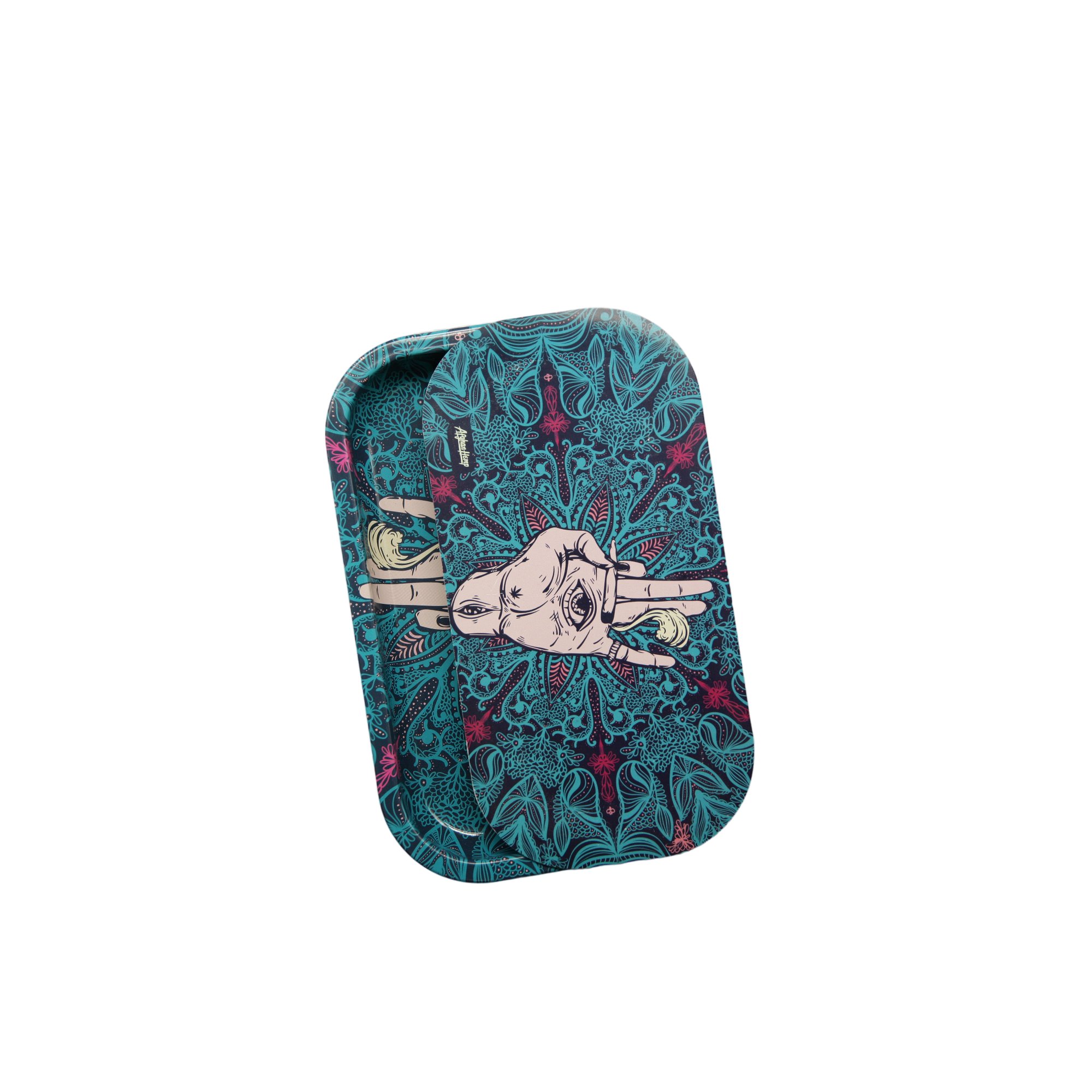 Rolling Tray Kit W/ Magnetic Lid - Afghan Hemp