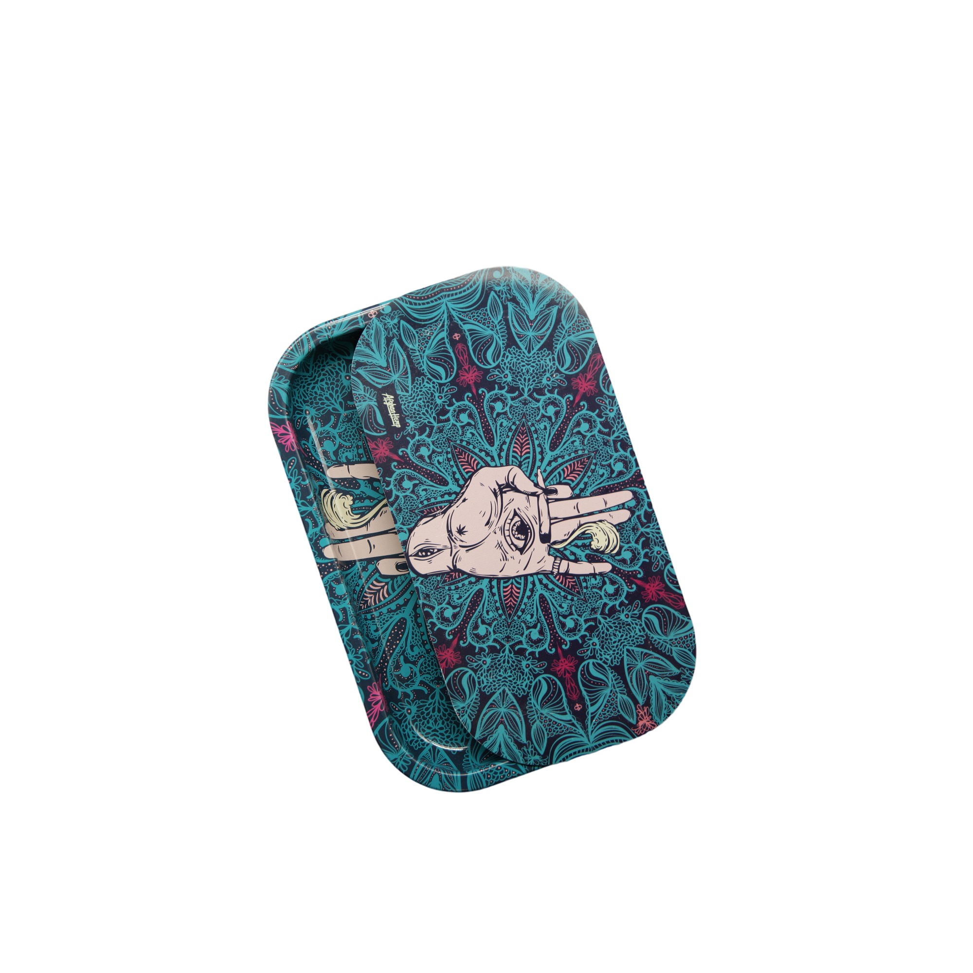 Rolling Tray Kit W/ Magnetic Lid - Afghan Hemp