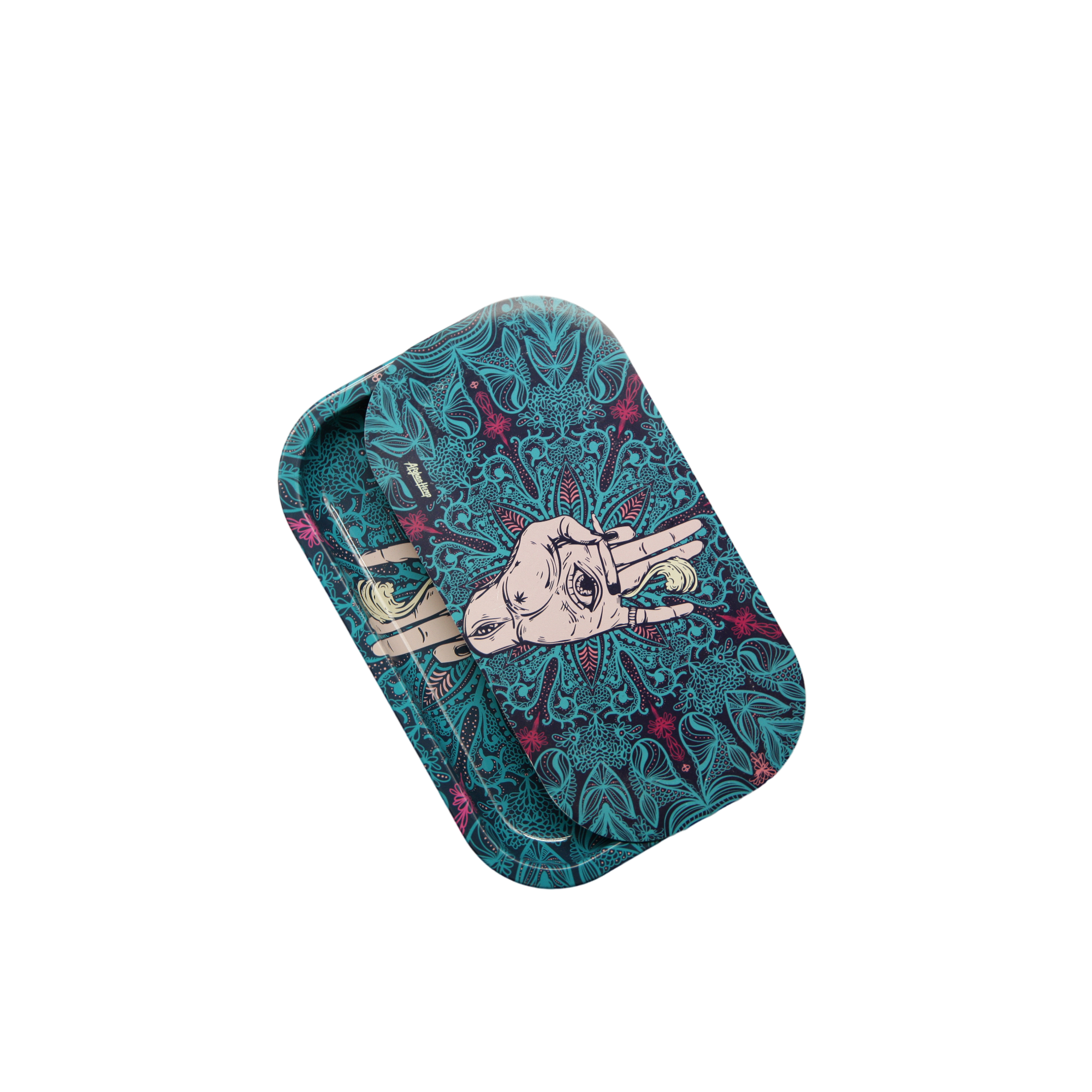 Rolling Tray Kit W/ Magnetic Lid - Afghan Hemp