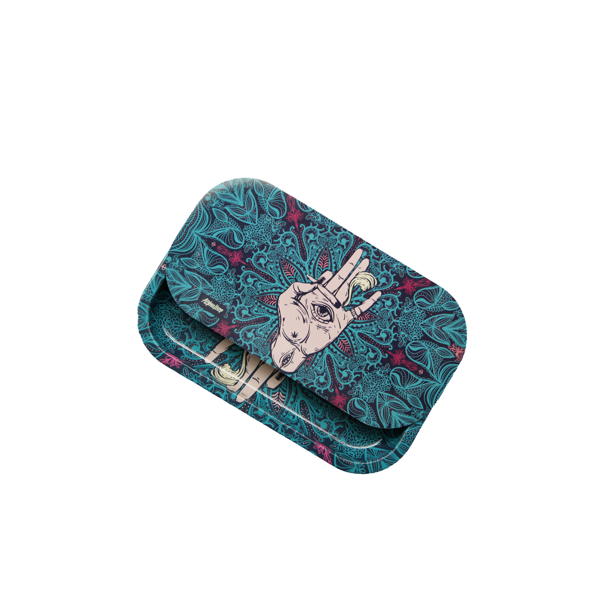 Rolling Tray Kit W/ Magnetic Lid - Afghan Hemp