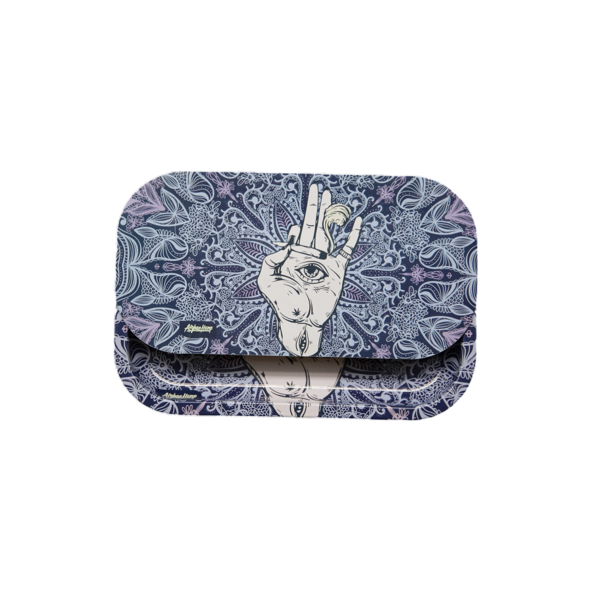 Rolling Tray Kit W/ Magnetic Lid - Afghan Hemp