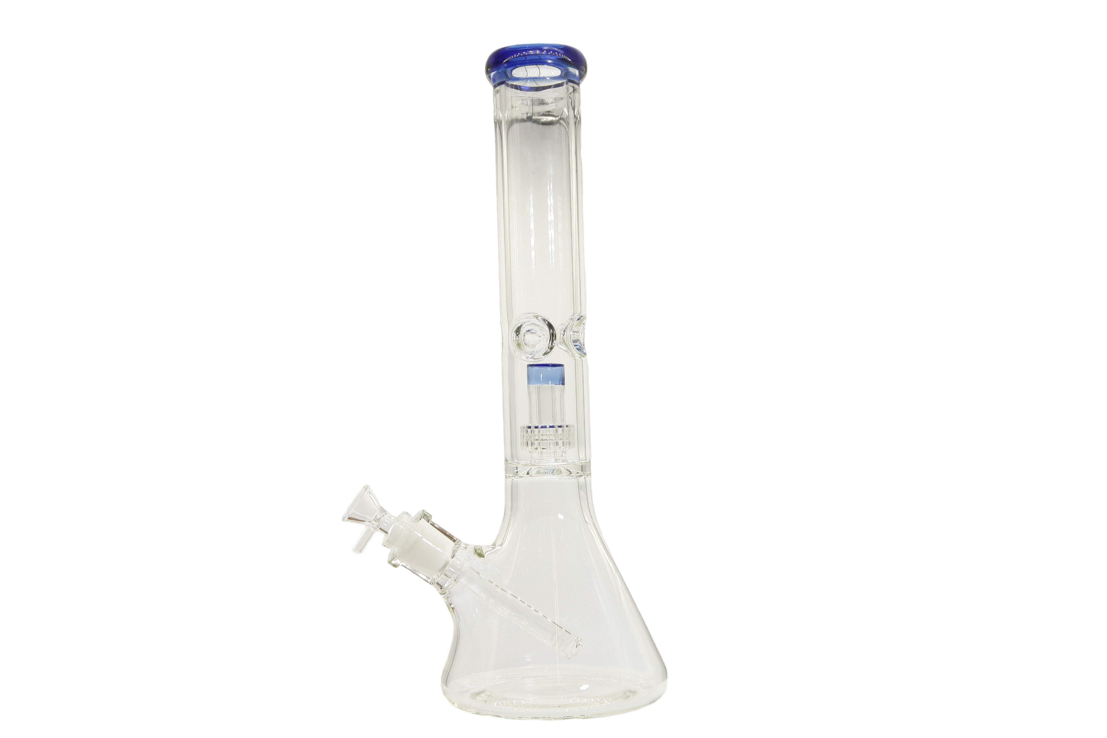 Colored Lip Beaker Bong w/Perc - 14"