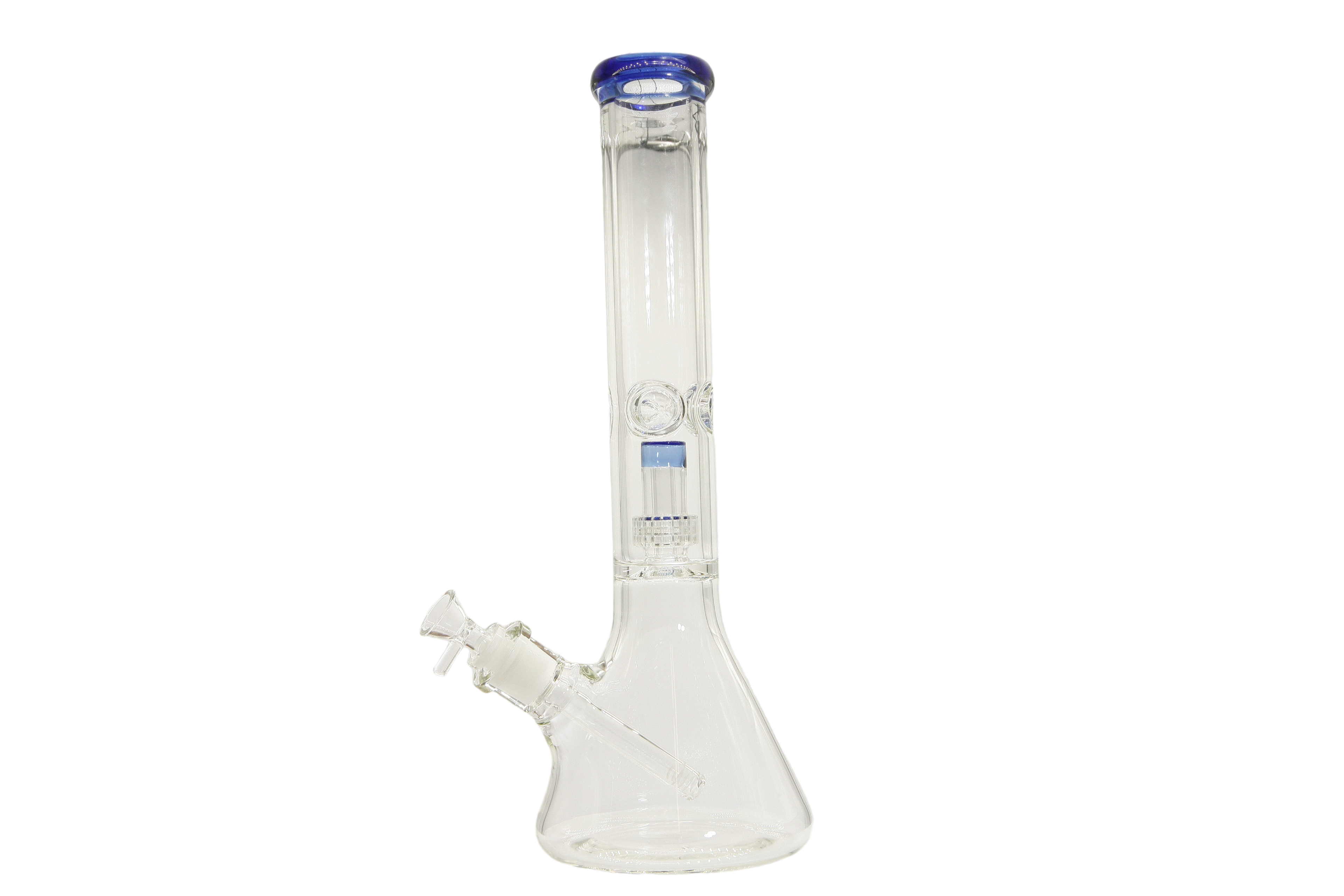Colored Lip Beaker Bong w/Perc - 14"