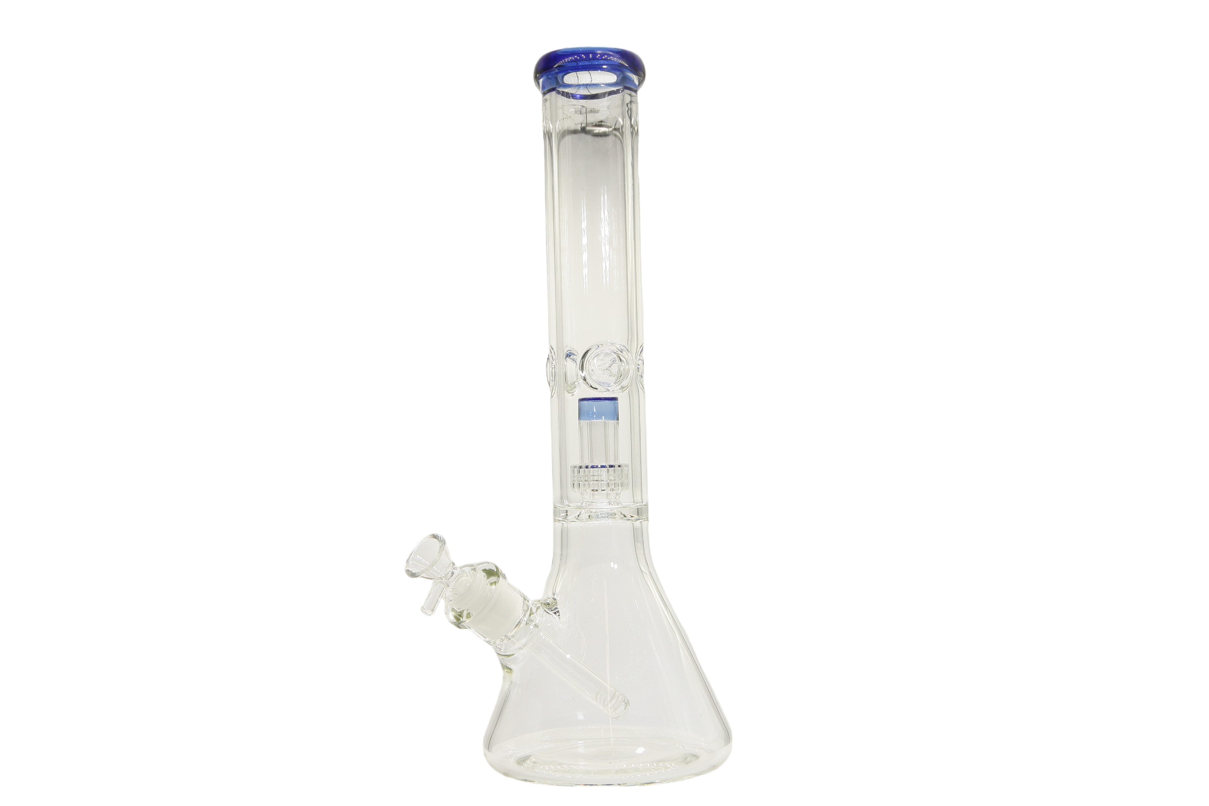 Colored Lip Beaker Bong w/Perc - 14"