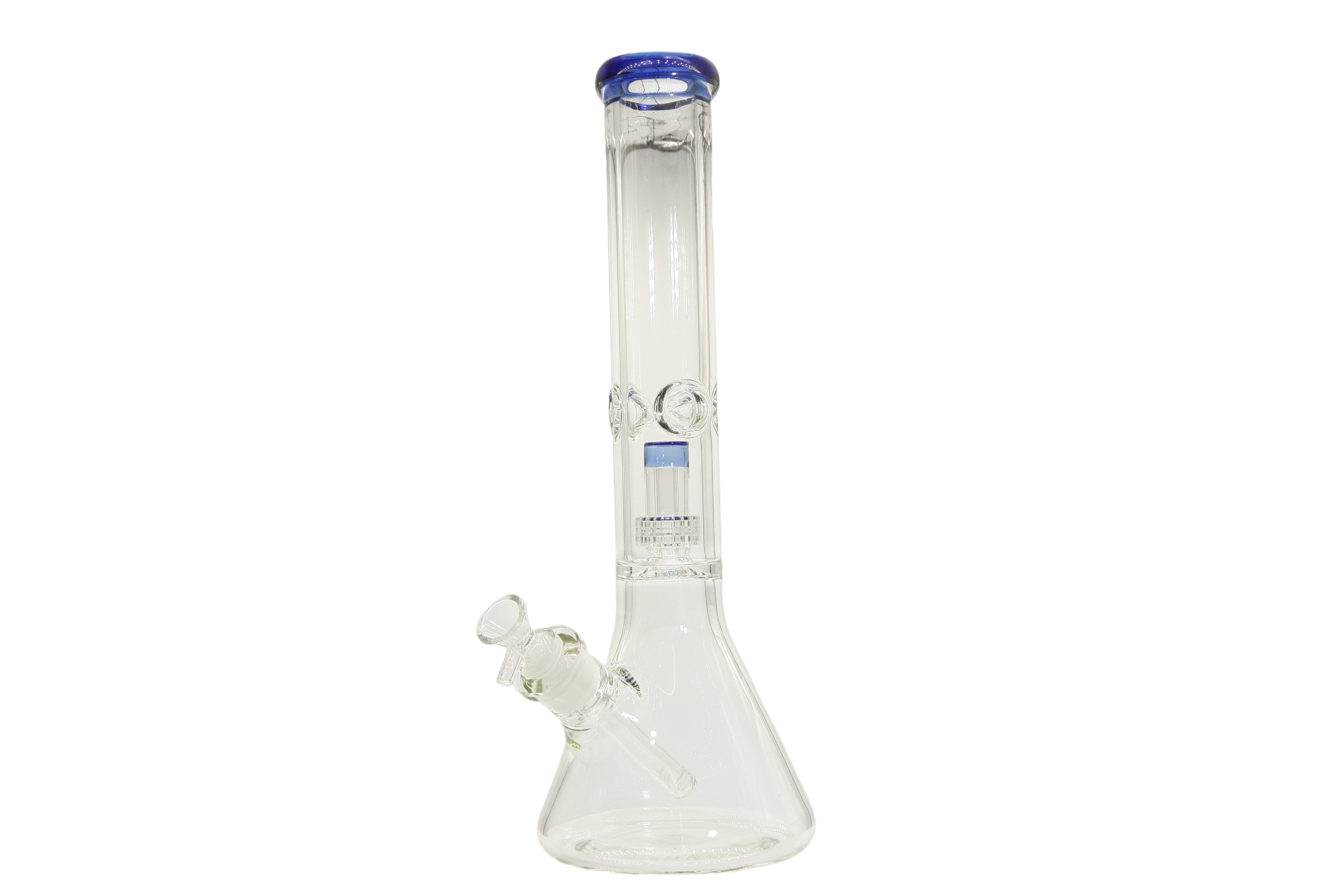 Colored Lip Beaker Bong w/Perc - 14"