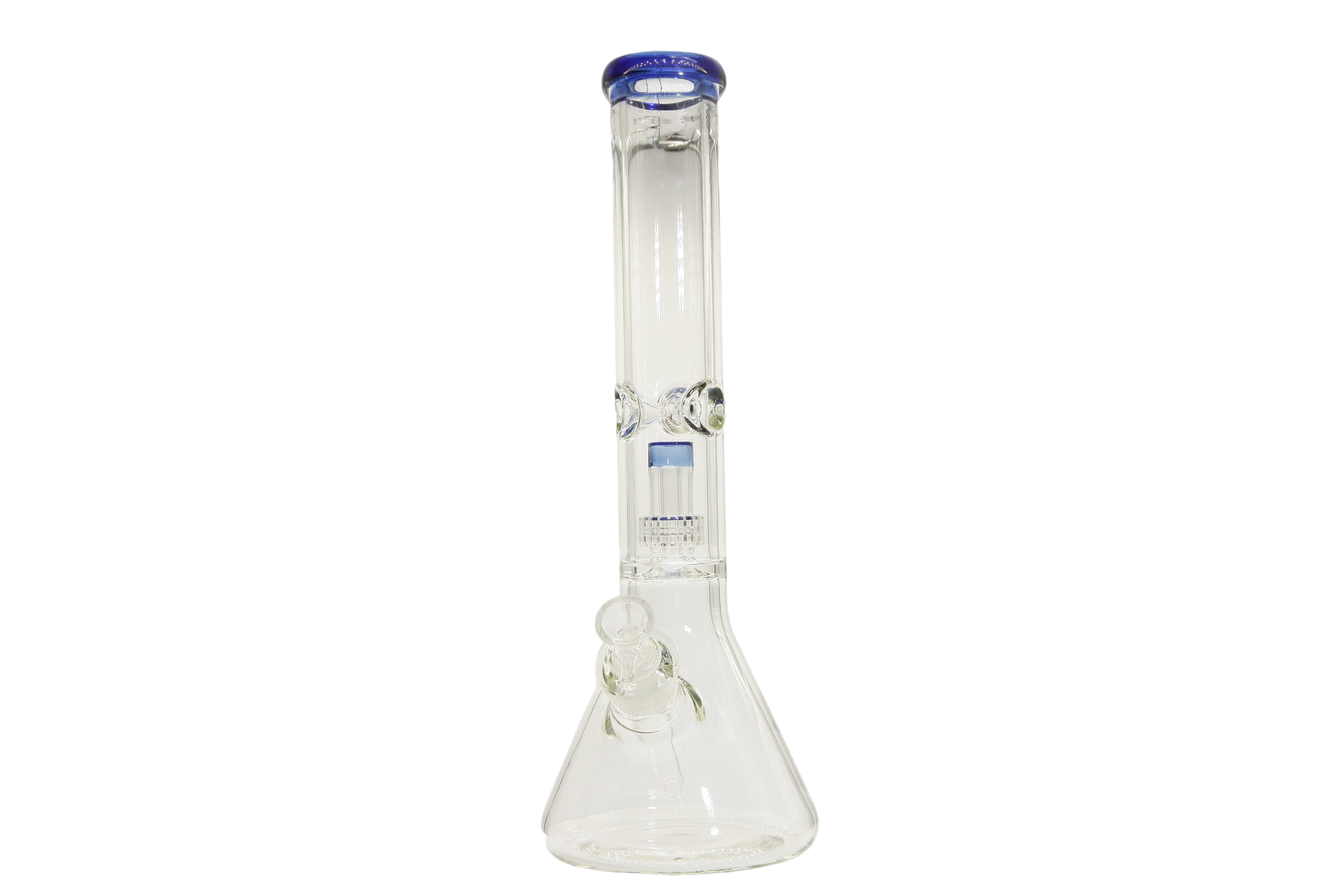 Colored Lip Beaker Bong w/Perc - 14"