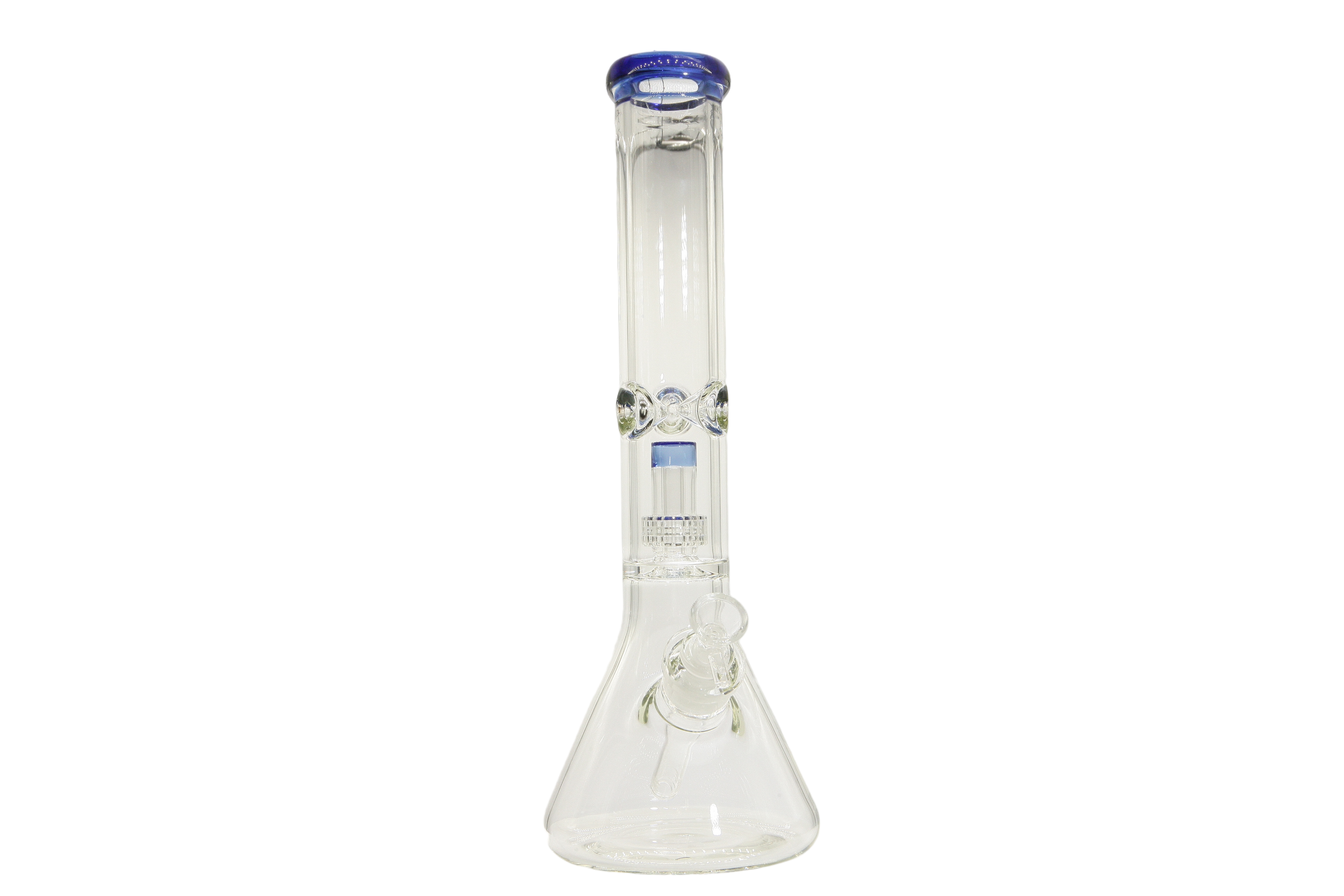 Colored Lip Beaker Bong w/Perc - 14"