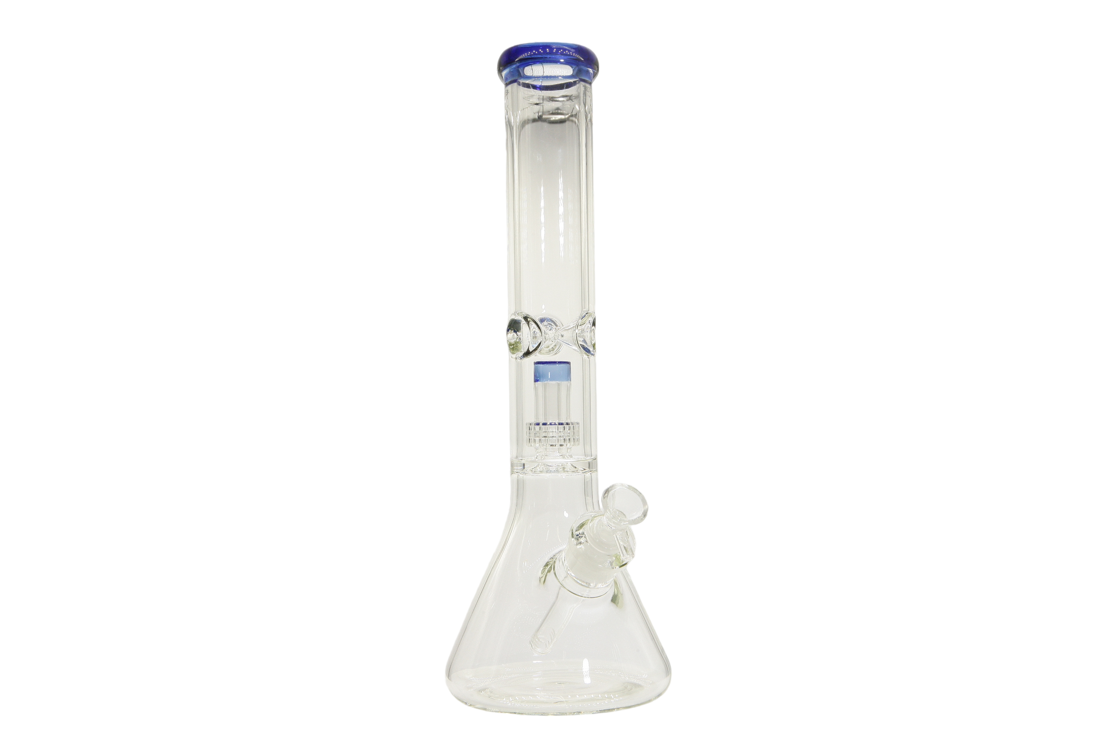 Colored Lip Beaker Bong w/Perc - 14"