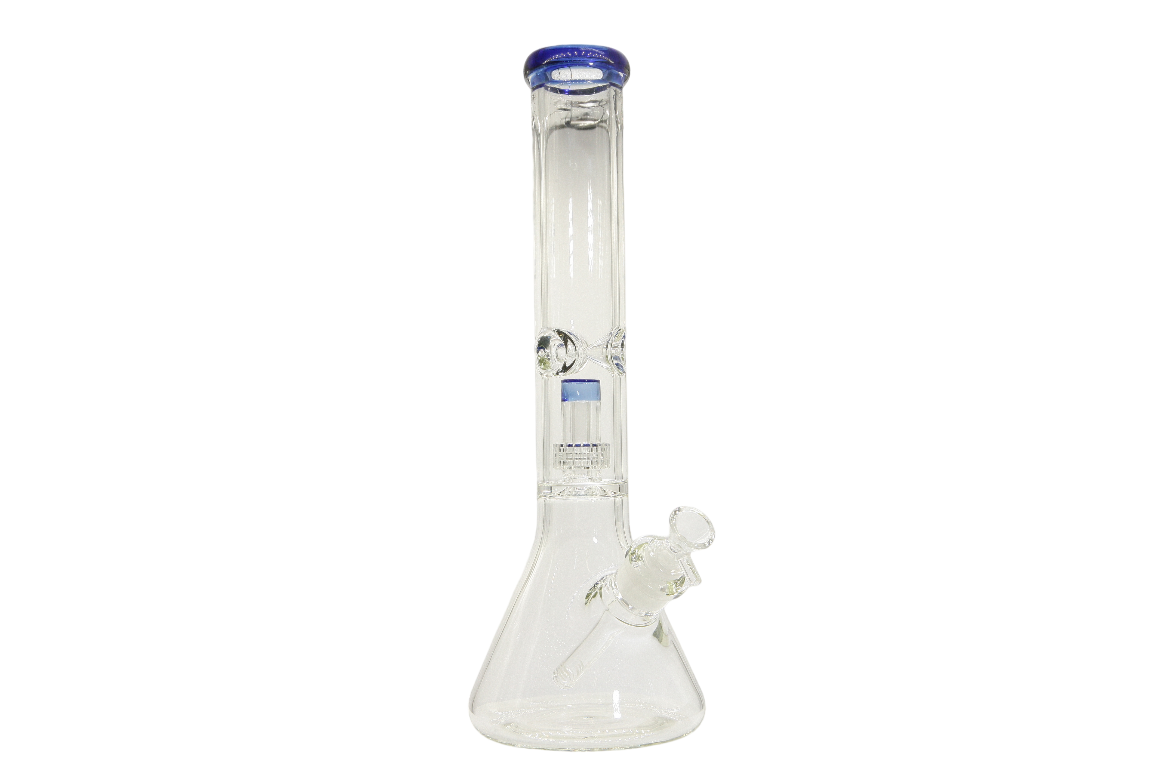 Colored Lip Beaker Bong w/Perc - 14"