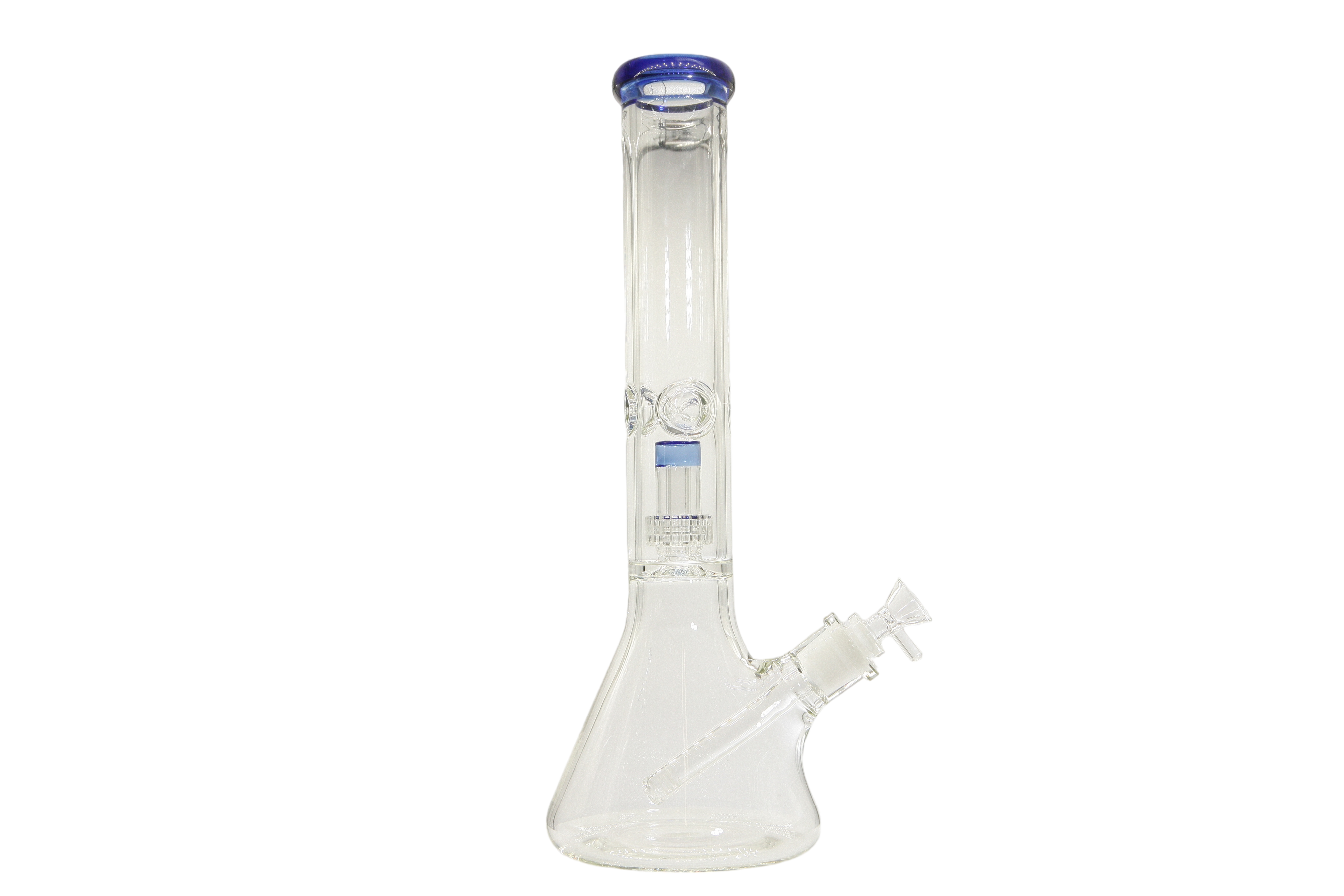 Colored Lip Beaker Bong w/Perc - 14"