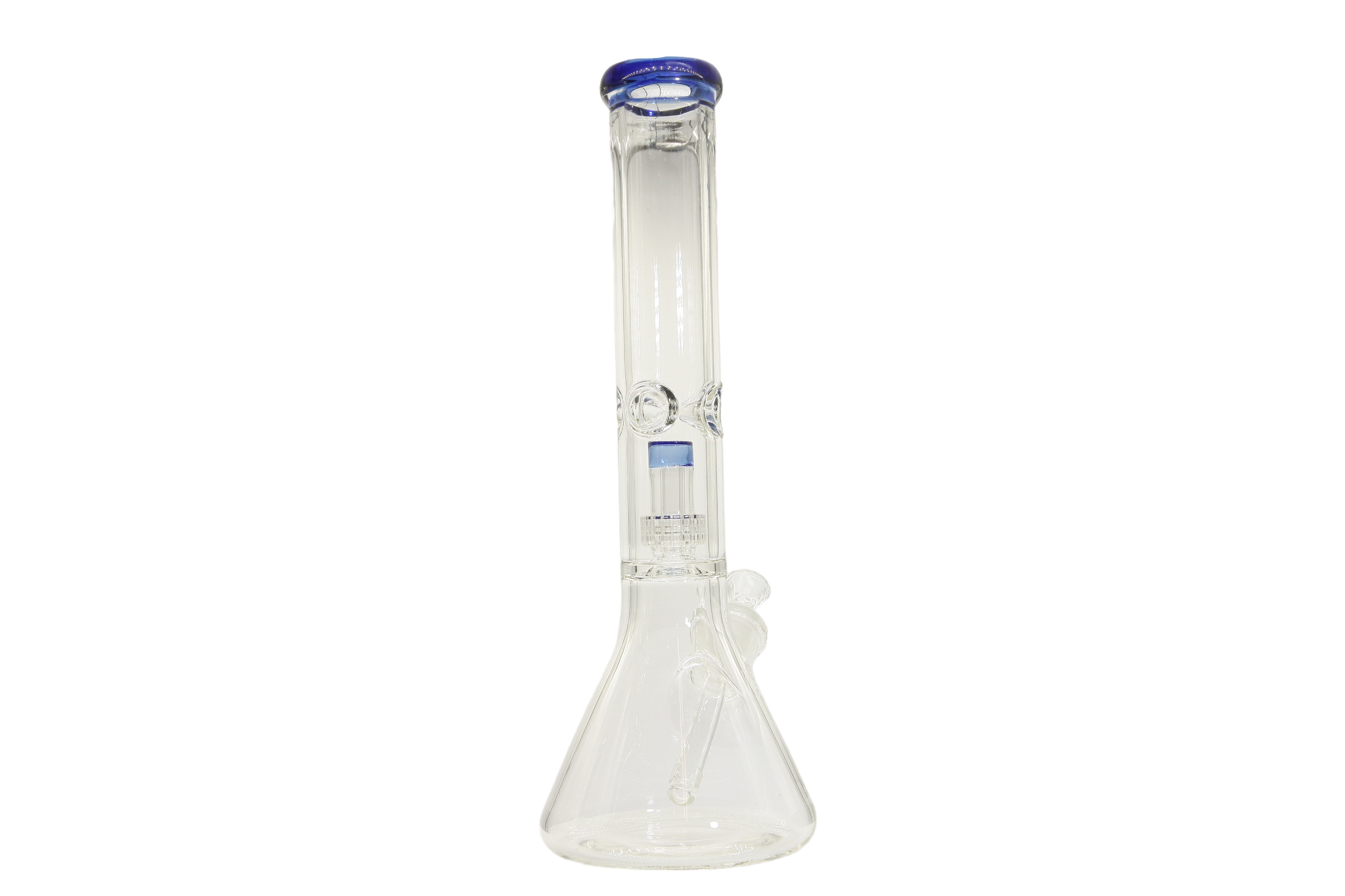 Colored Lip Beaker Bong w/Perc - 14"