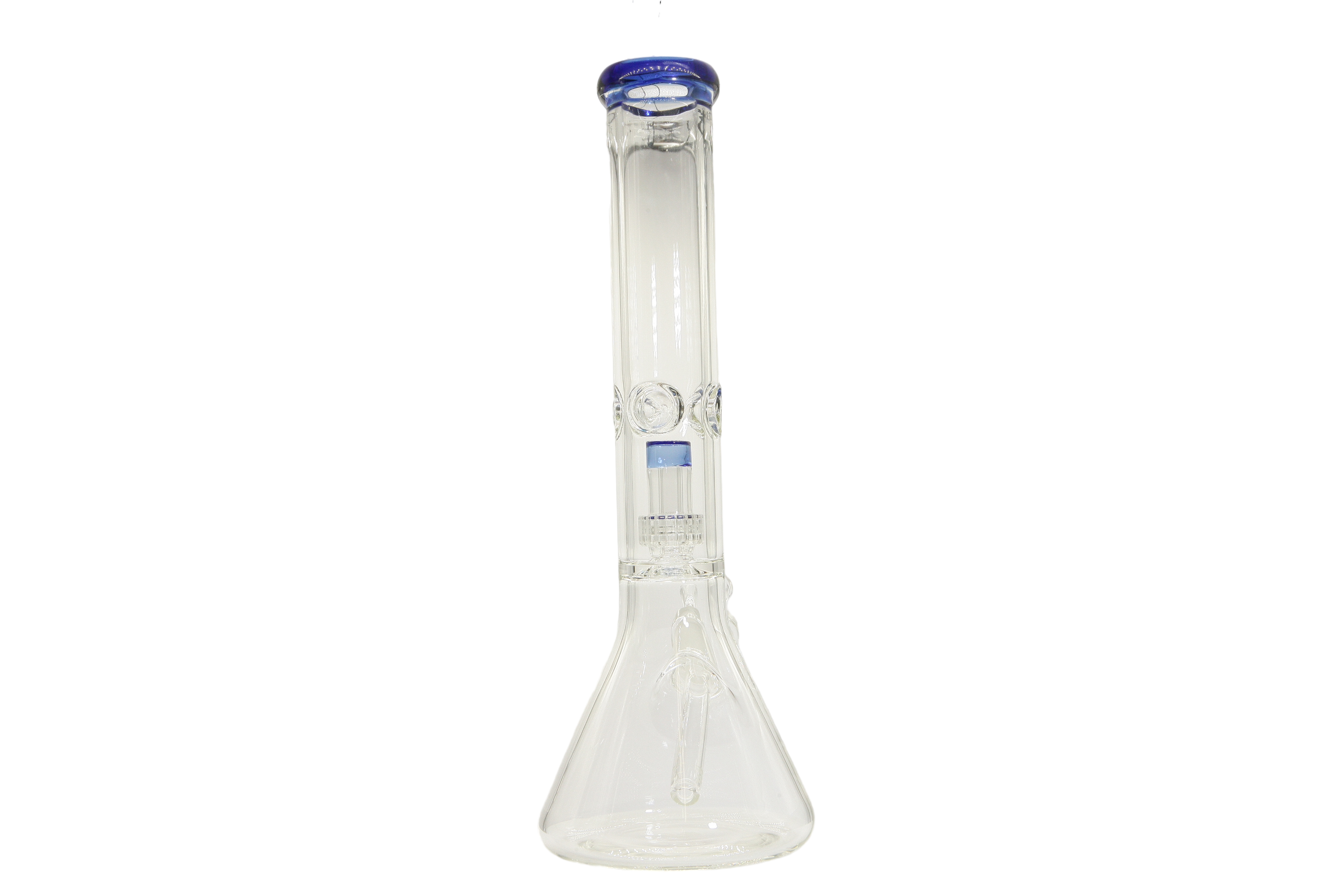 Colored Lip Beaker Bong w/Perc - 14"