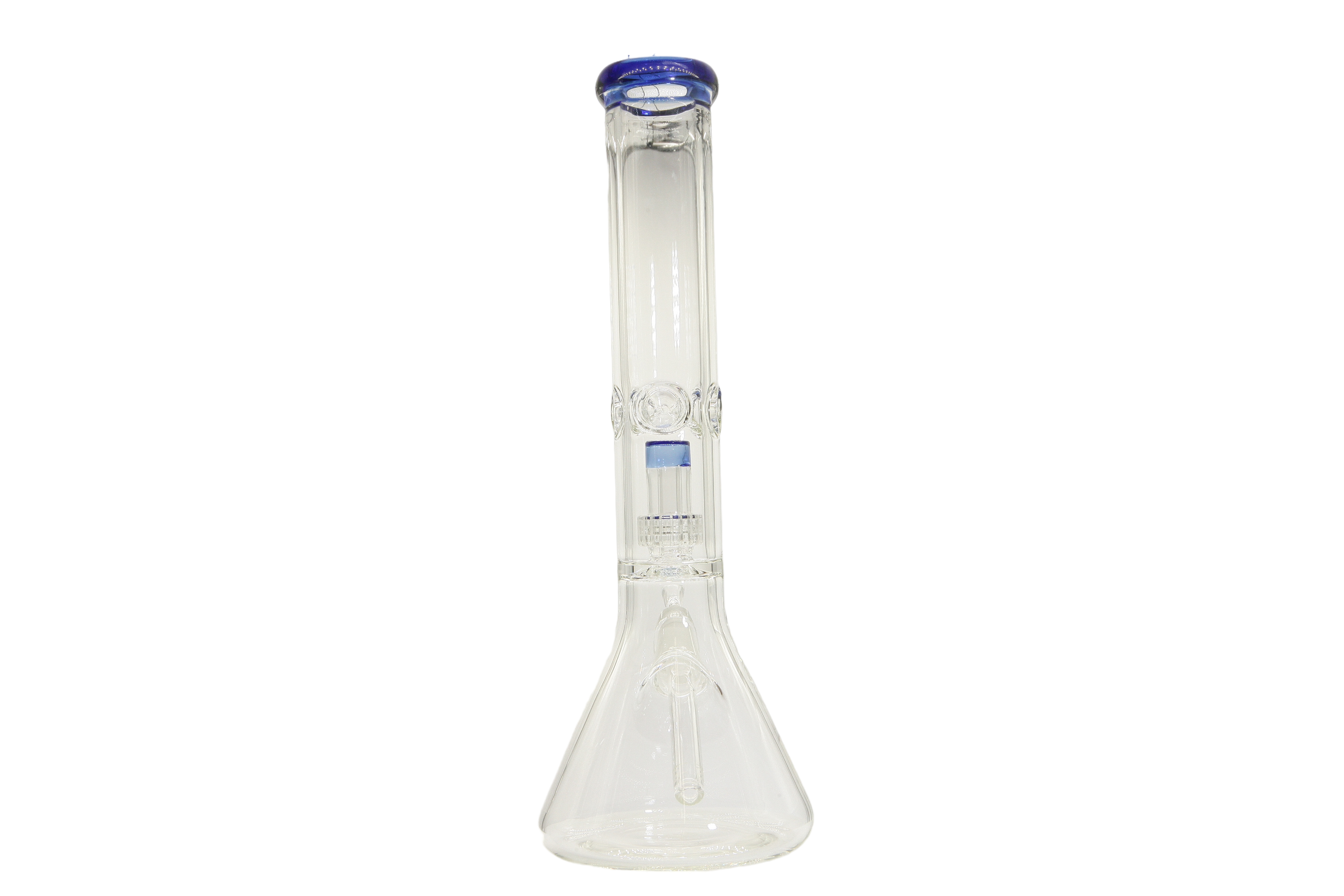 Colored Lip Beaker Bong w/Perc - 14"