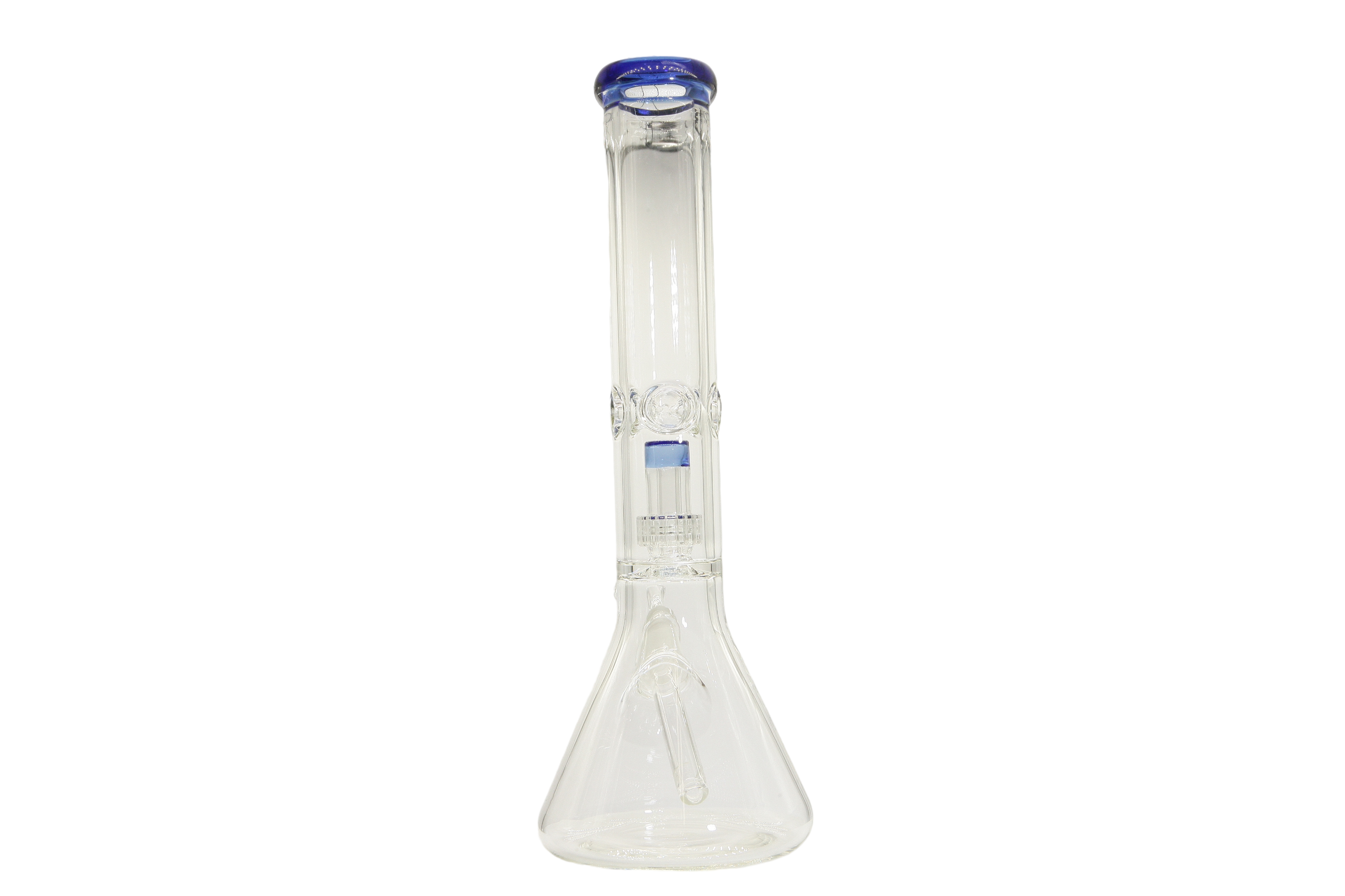 Colored Lip Beaker Bong w/Perc - 14"