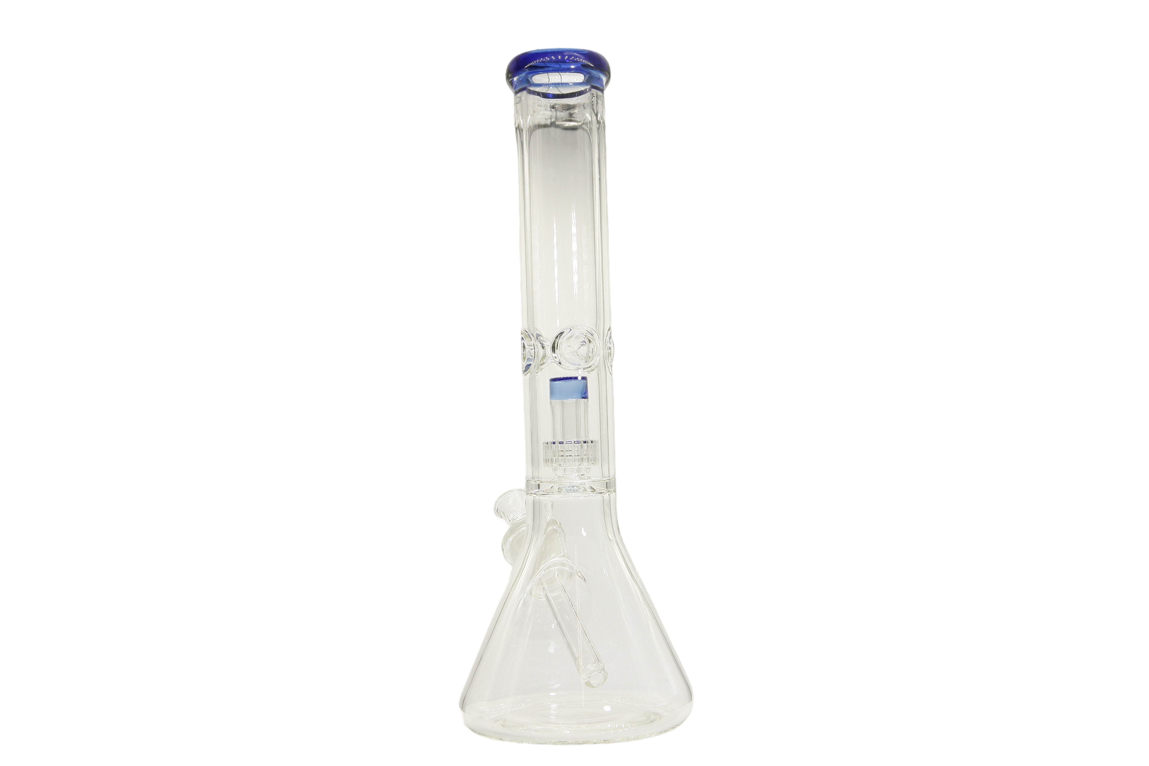 Colored Lip Beaker Bong w/Perc - 14"