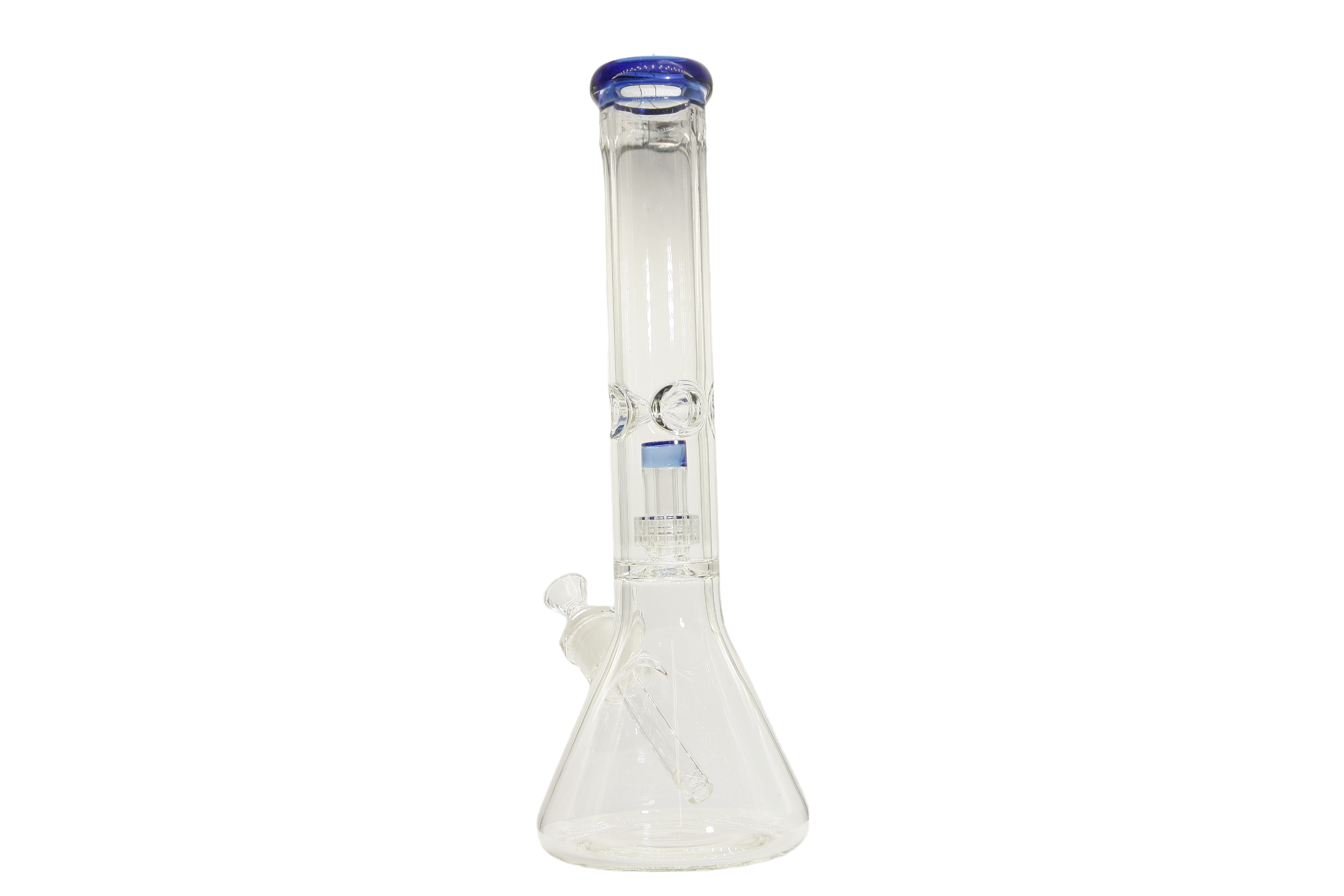 Colored Lip Beaker Bong w/Perc - 14"