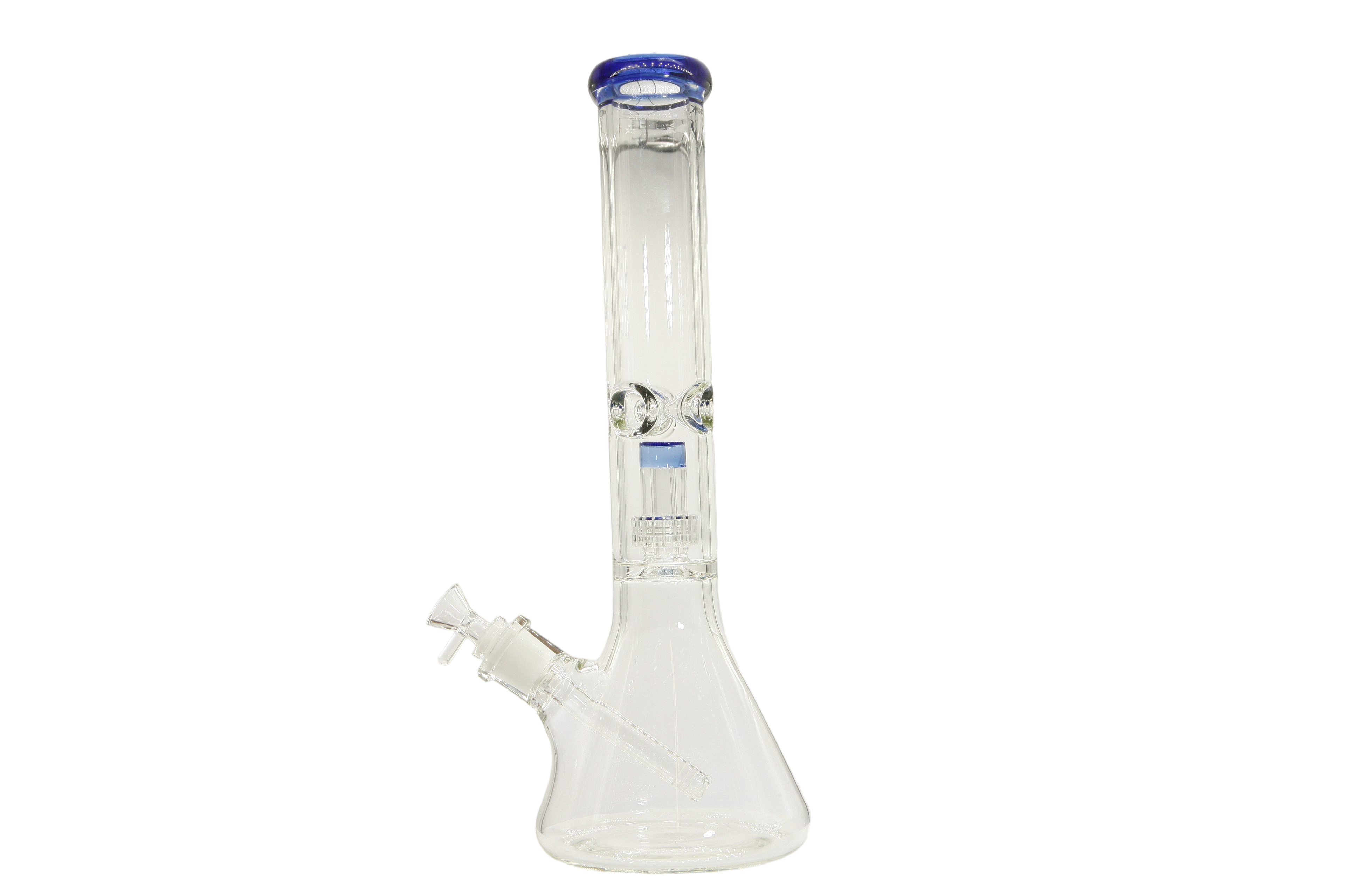 Colored Lip Beaker Bong w/Perc - 14"