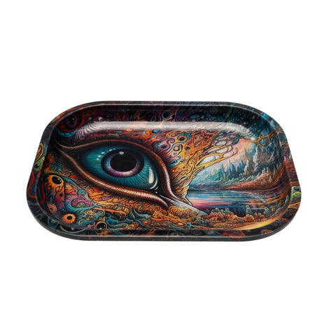 Mini Rolling Tray W/ Lid – All Seeing Eye